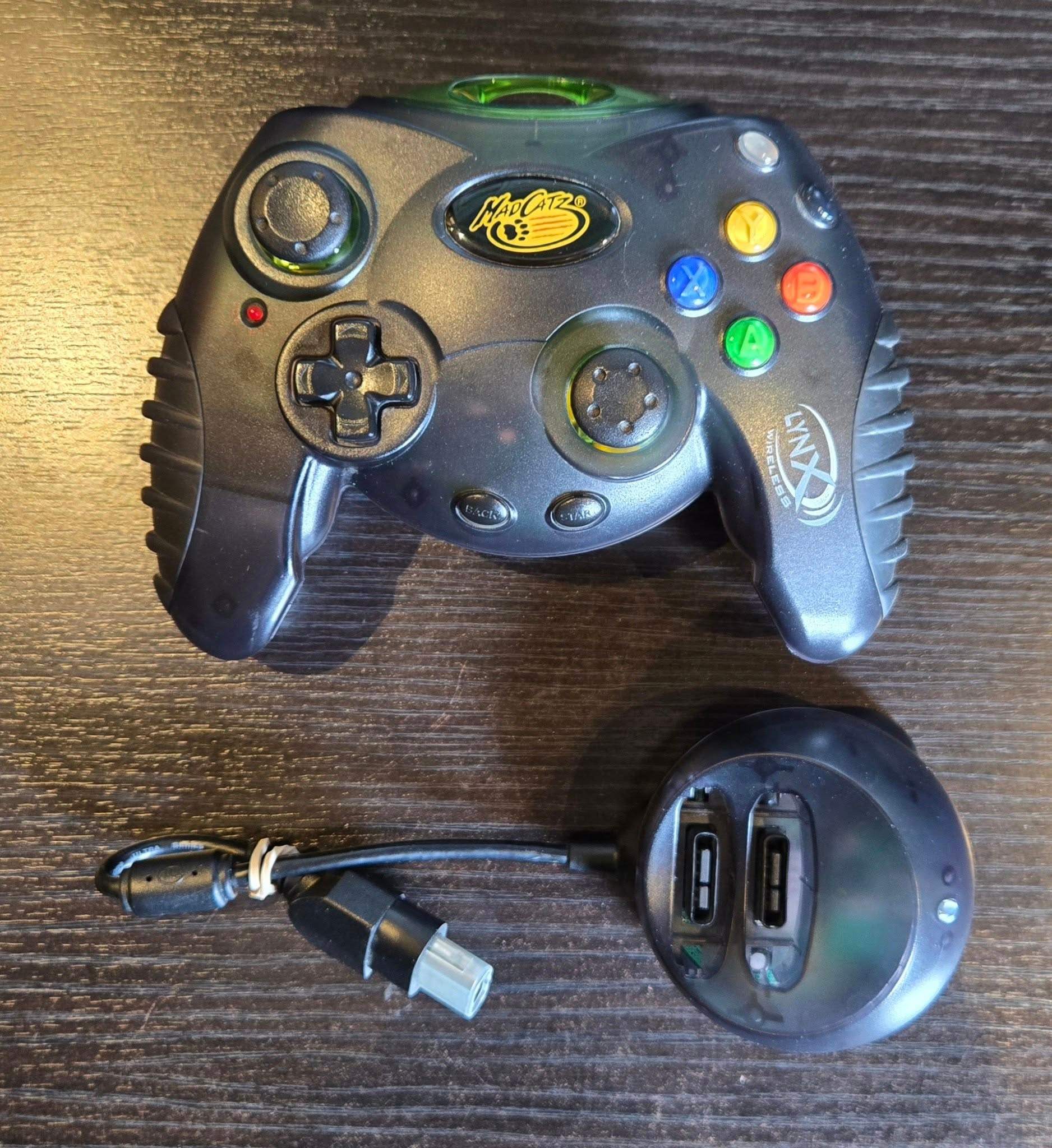 MadCatz Lynx Wireless Controller With Dongle For Original XBox