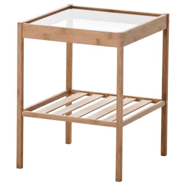 IKEA NESNA bamboo bedside table