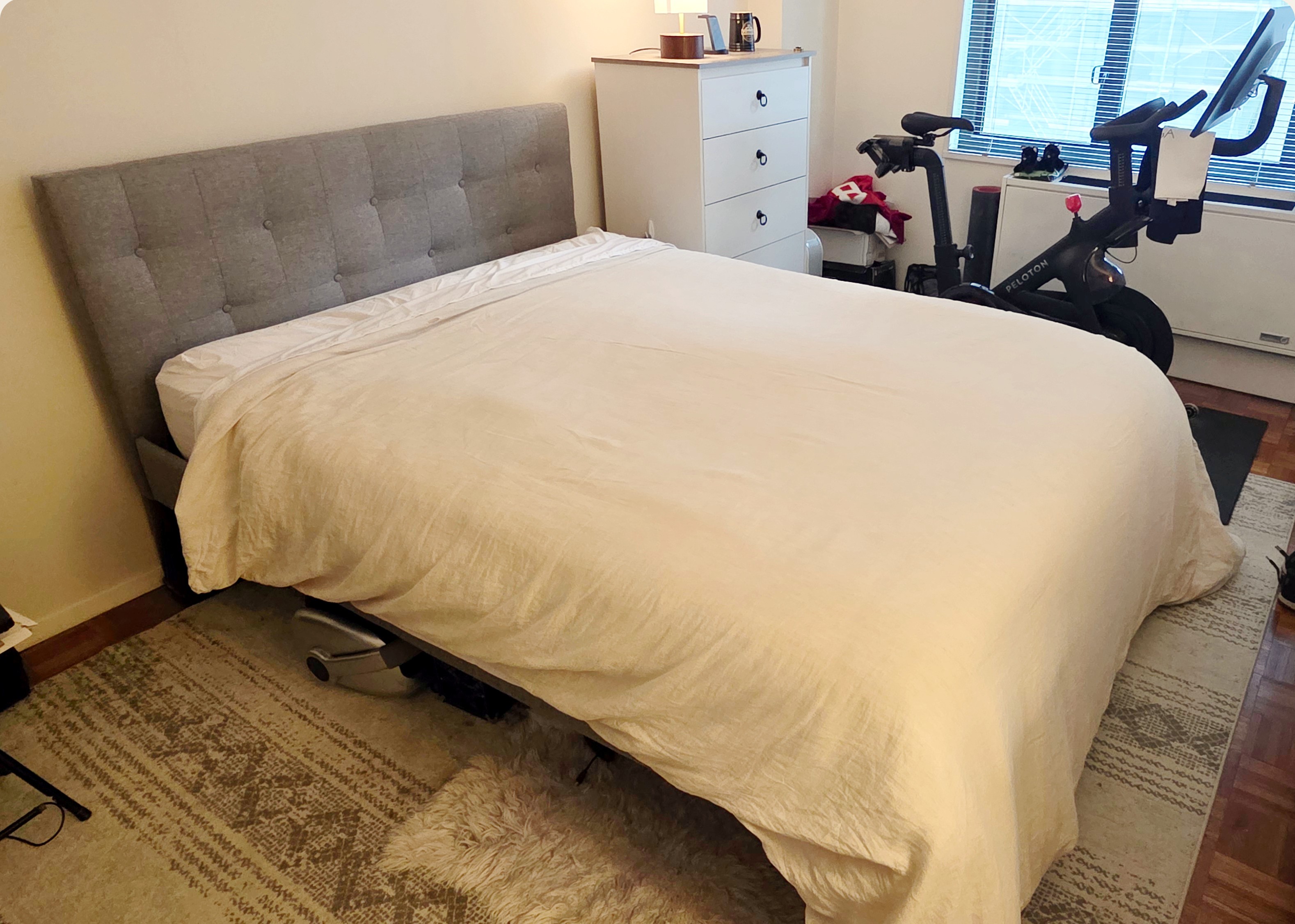 Queen Upholstered Bed Frame + Casper Mattress - photo 2