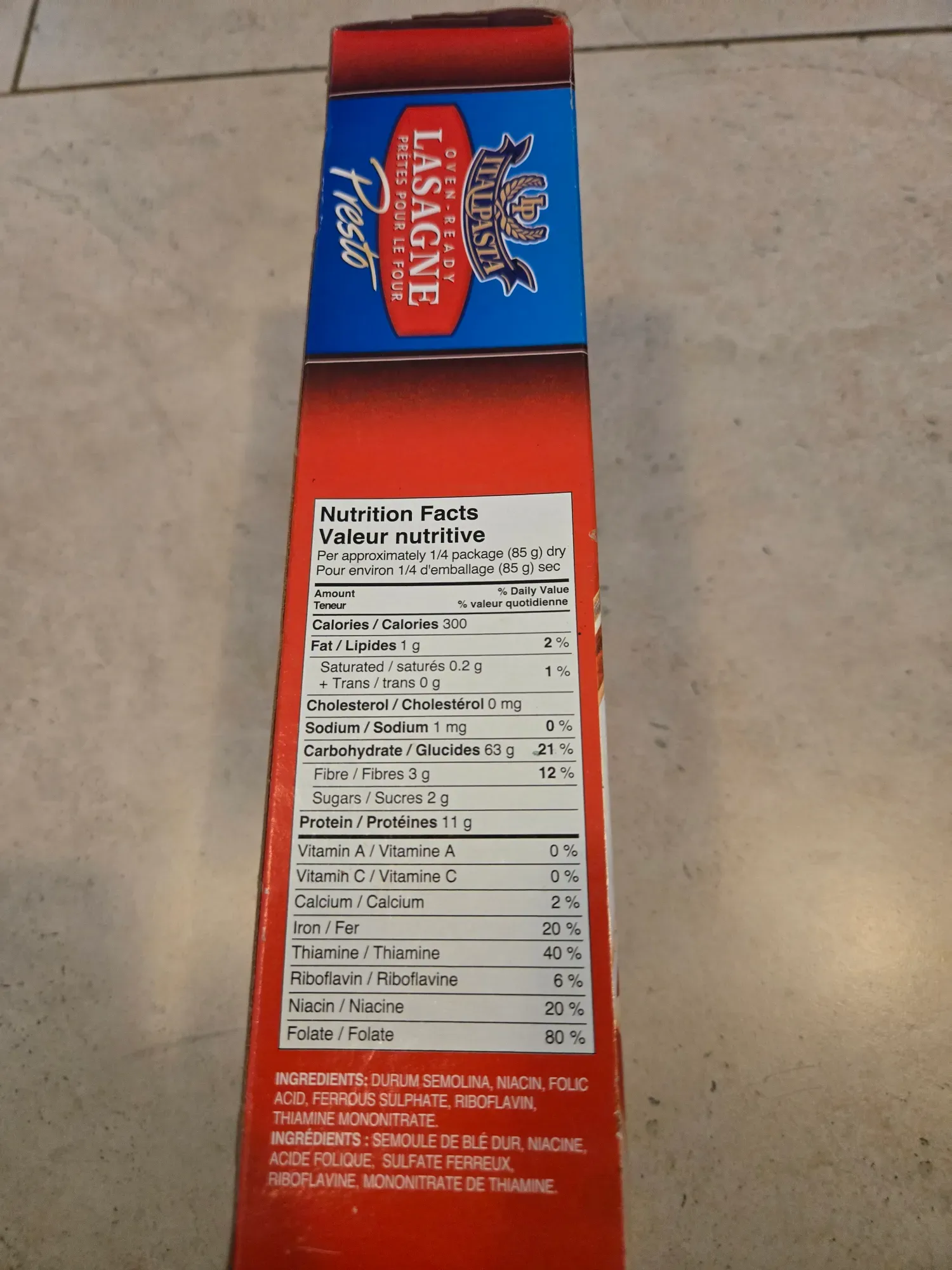 BNIB Italpasta Oven-Ready Lasagne Noodles - photo 2