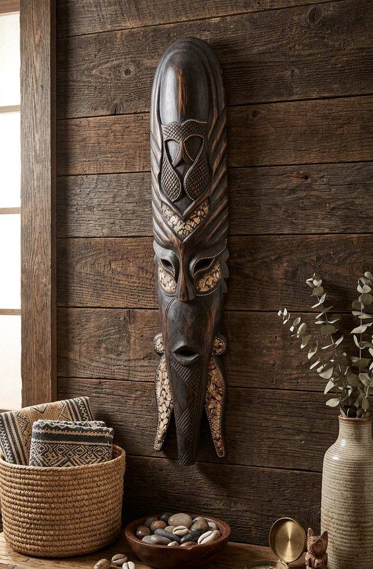 Hand Carved Decorative Mask