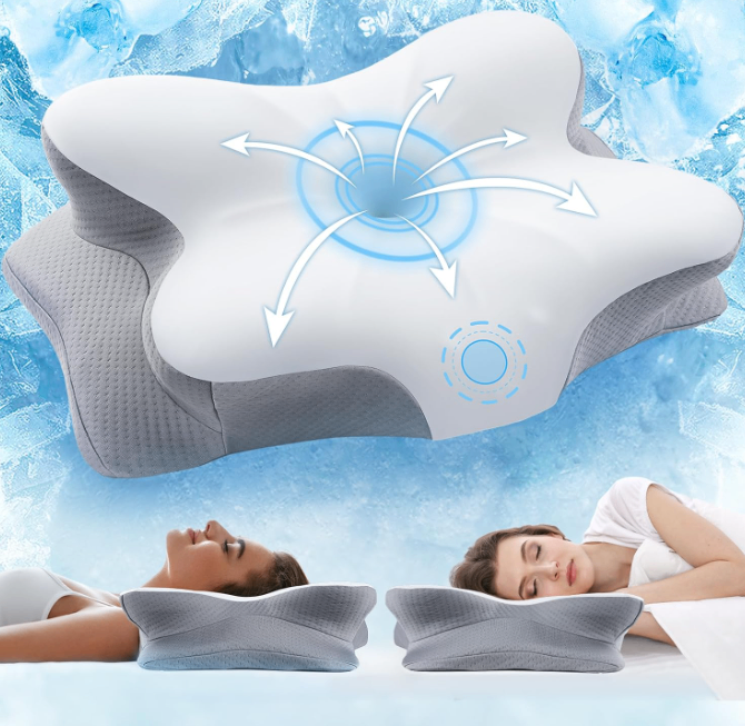 *SEALED* Cervical Memory Foam Cooling Pillow