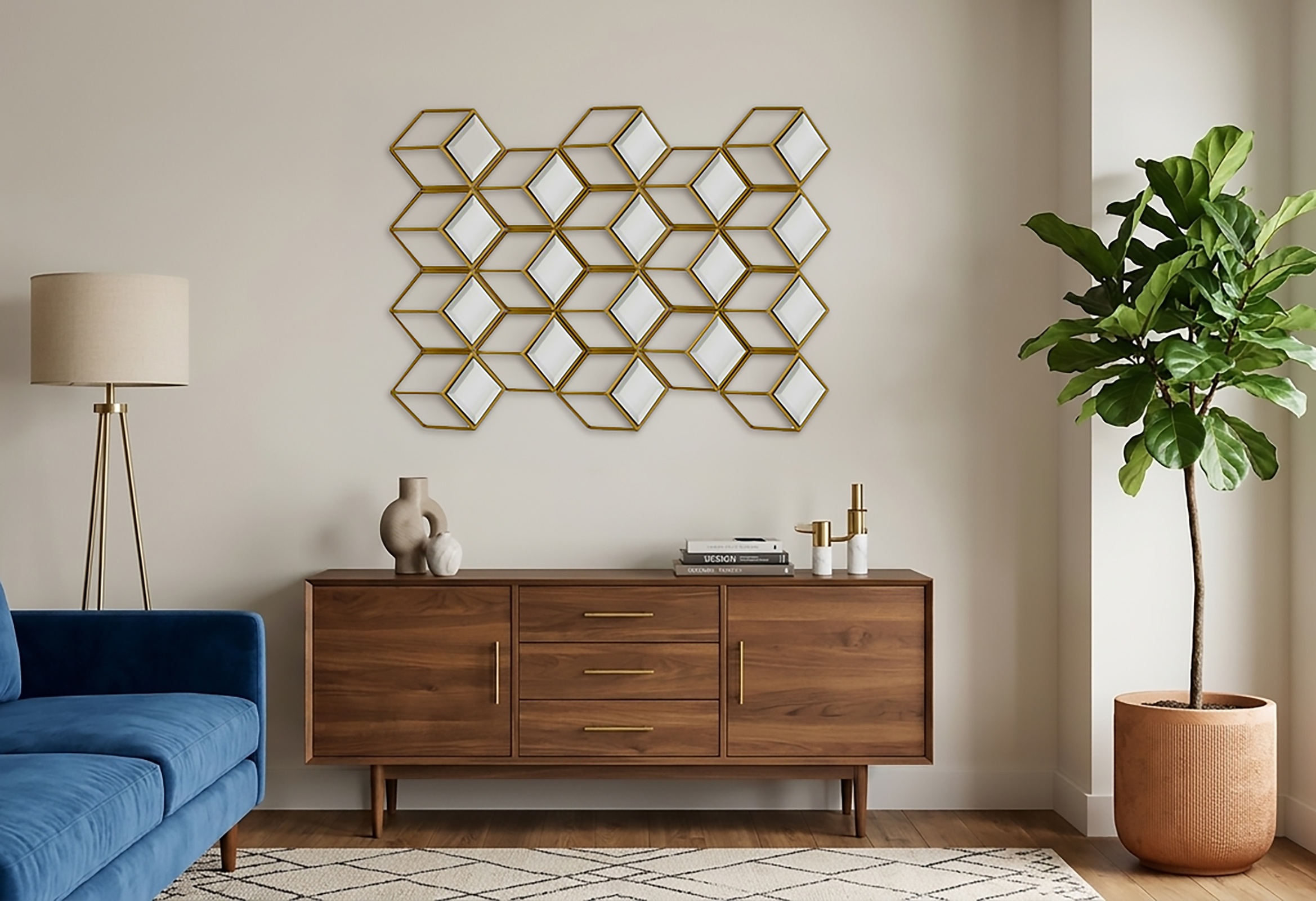 Urban Barn Geometric Mirror Wall Decor