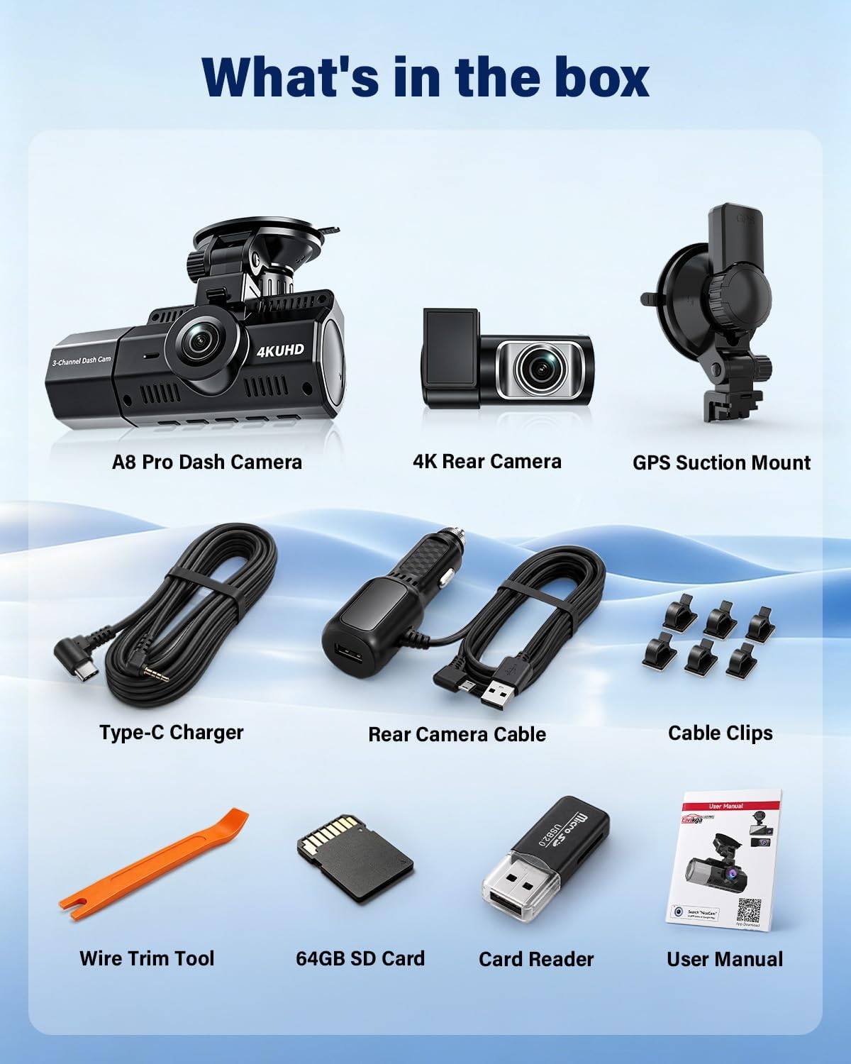 4K+2.5K+2.5K Dash Cam - photo 3