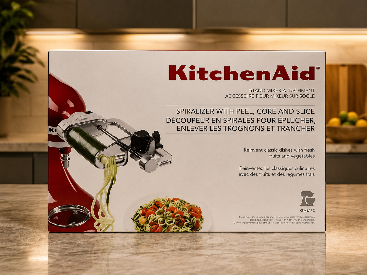 KitchenAid 5-Blade Spiralizer with Peel, Core & Slice Attachment