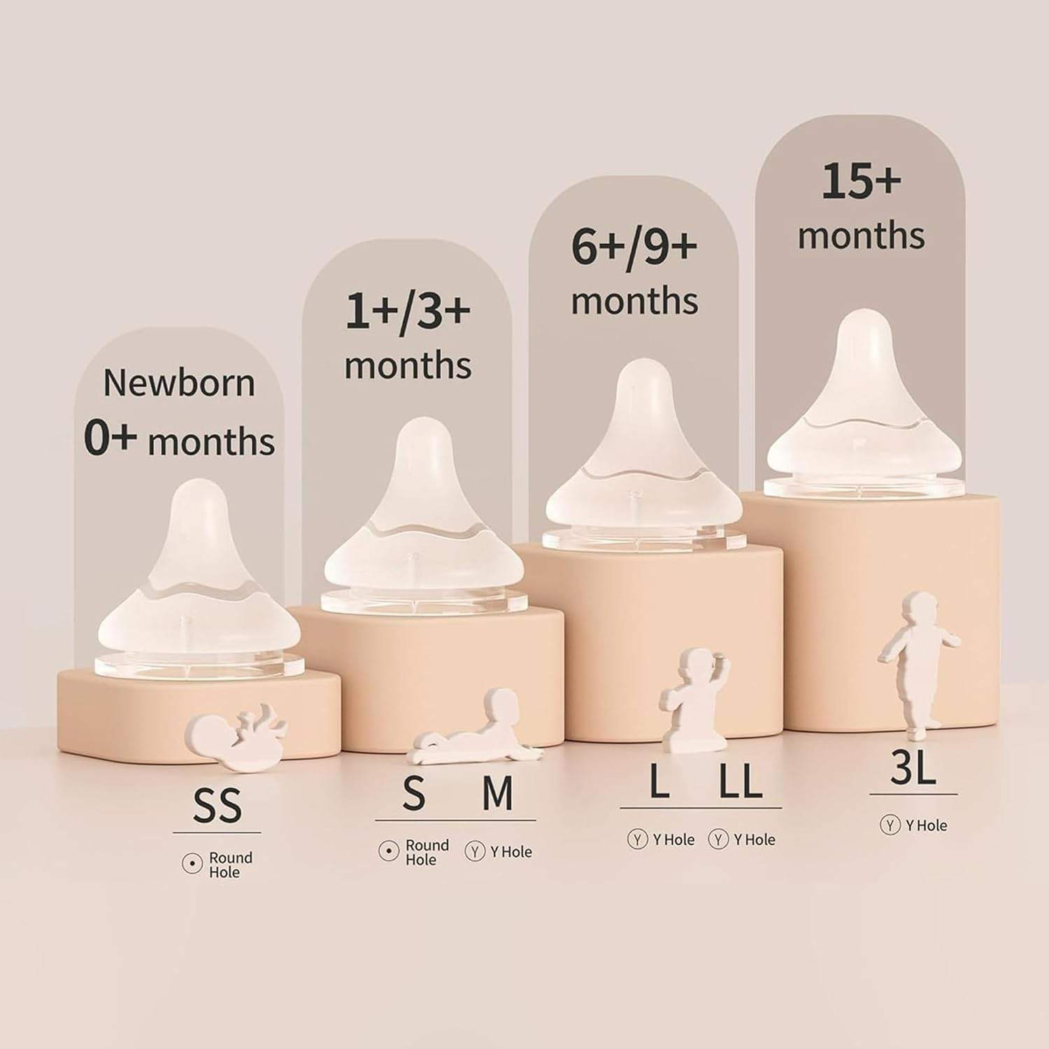 Pigeon Baby Bottle and Silicone Nipples S - 11 pieces - photo 3