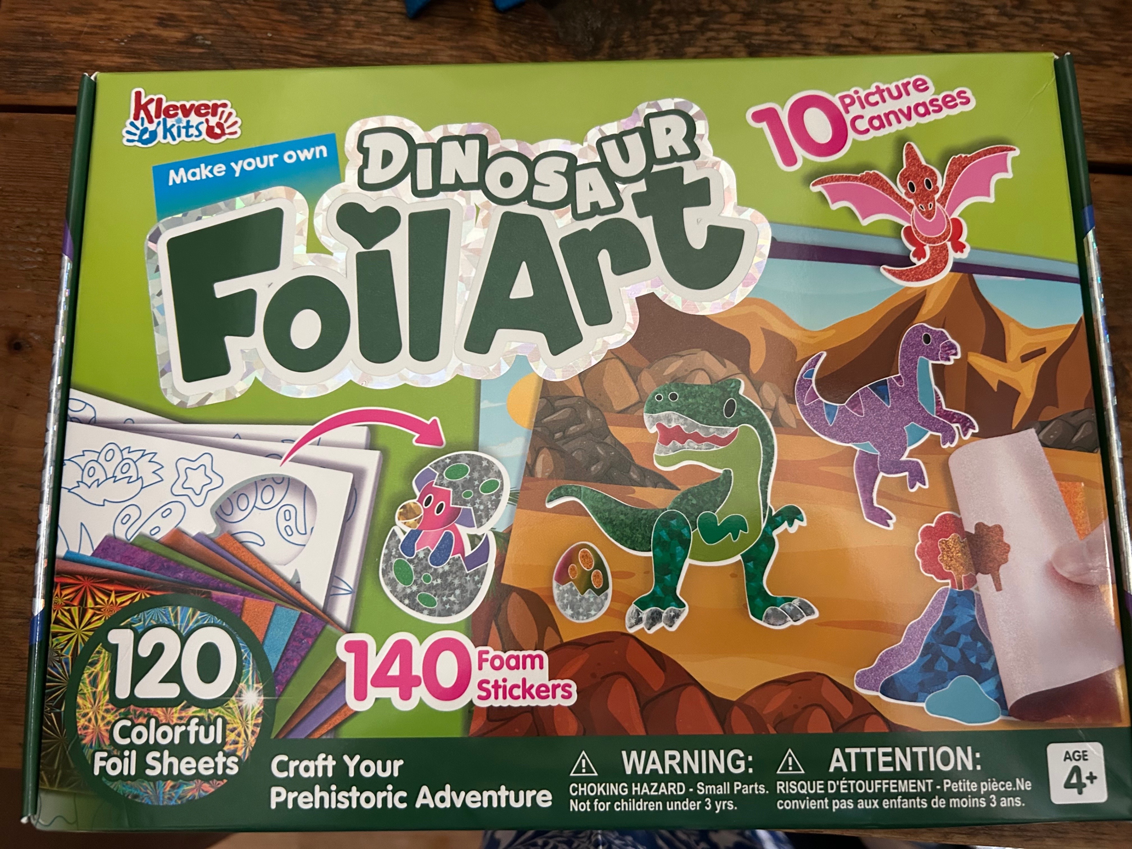 Dinosaur Foil Art Kit