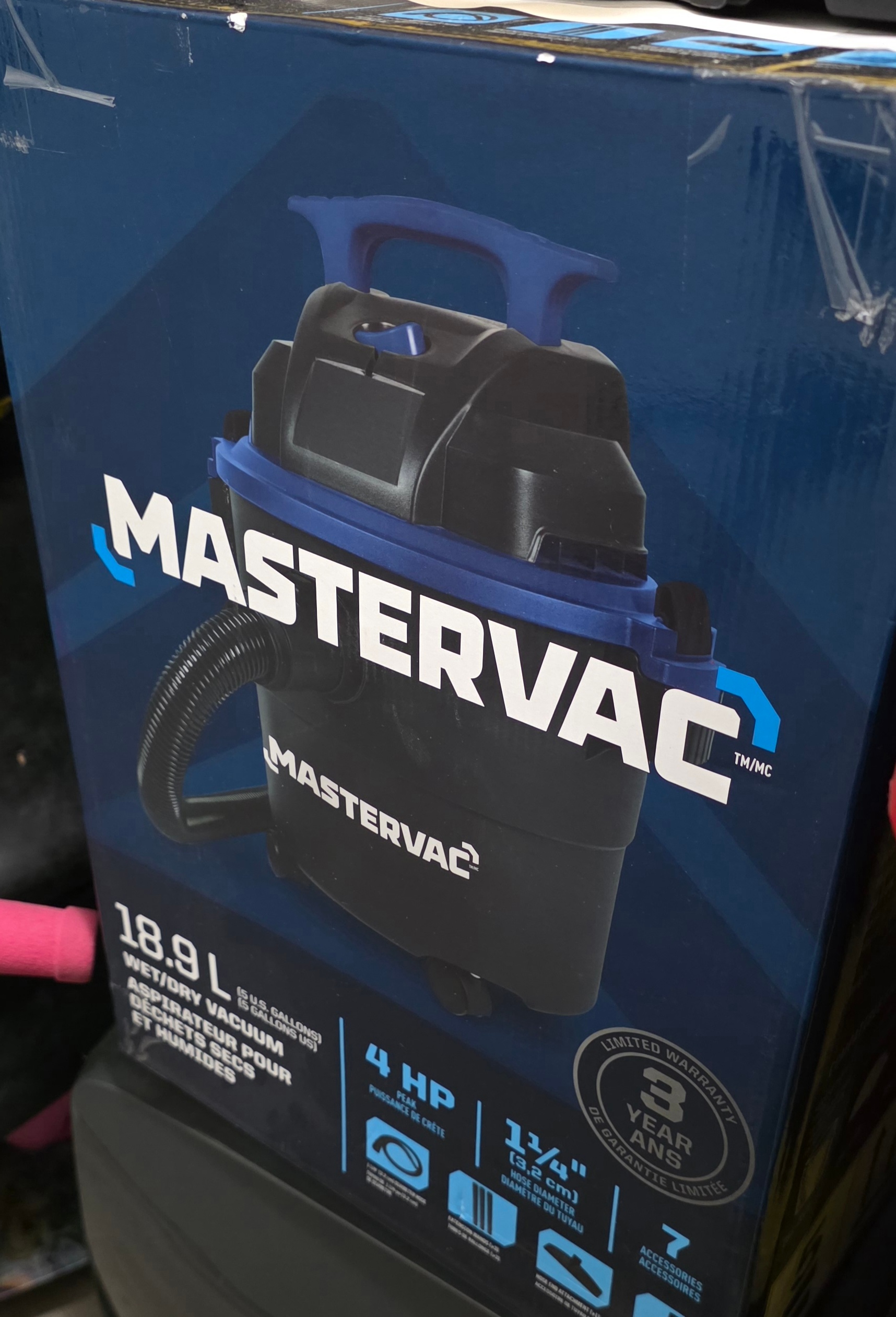 Mastervac 4.0 Peak HP Poly Wet/Dry Shop Vacuum