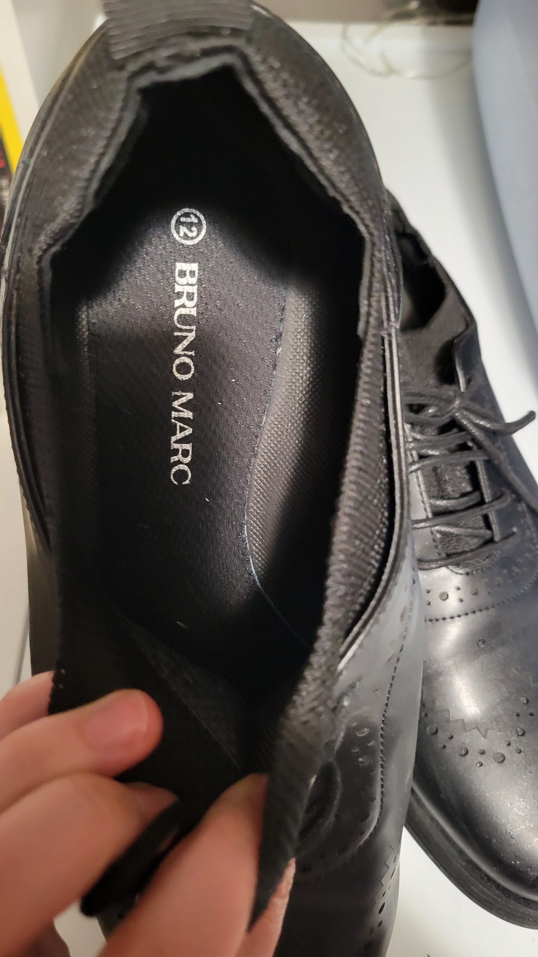 size 13 mens black nonslip dress shoes - photo 3