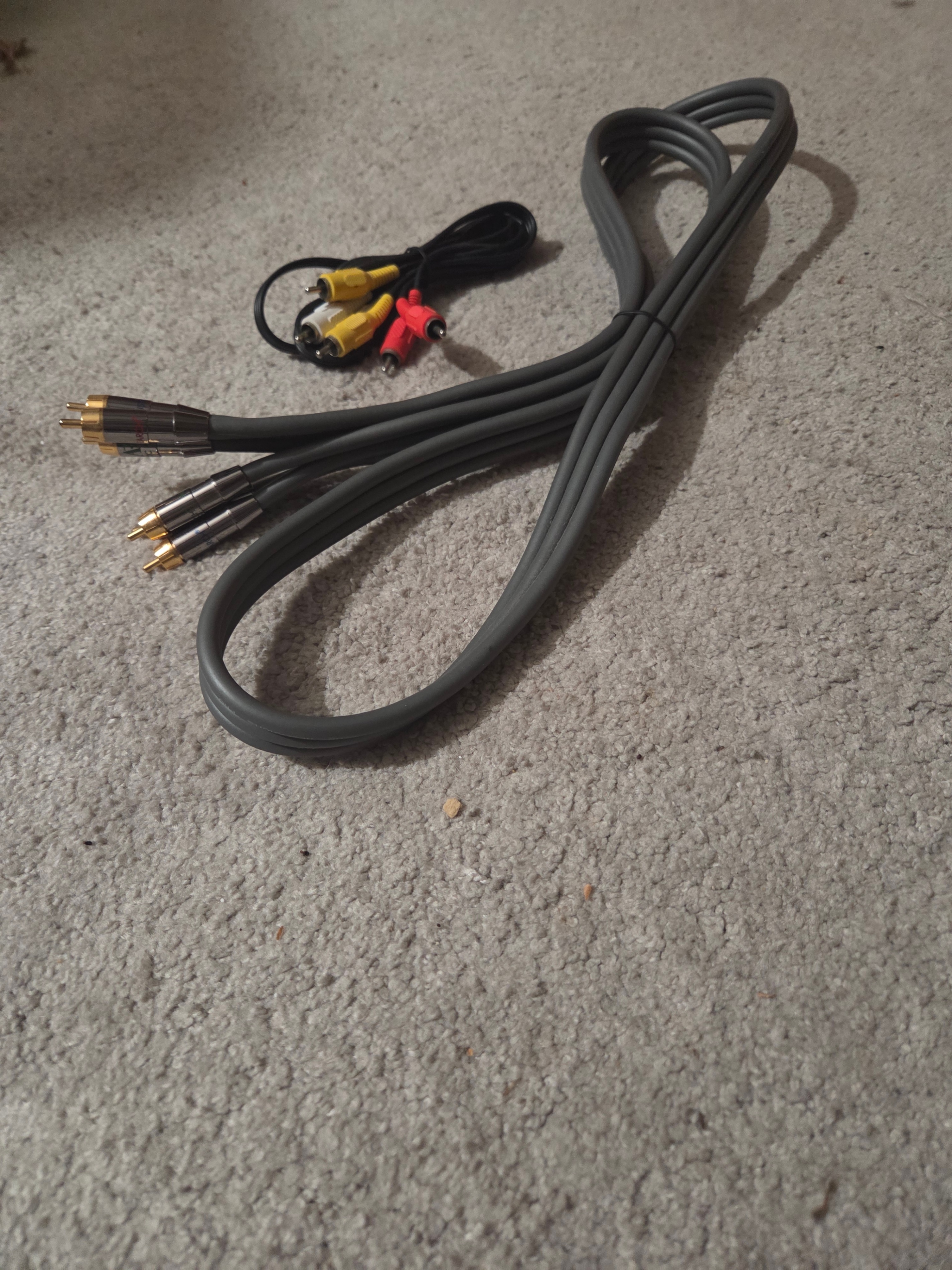 6' Premium Component Gold-Plated Video Cable + Composite Cable