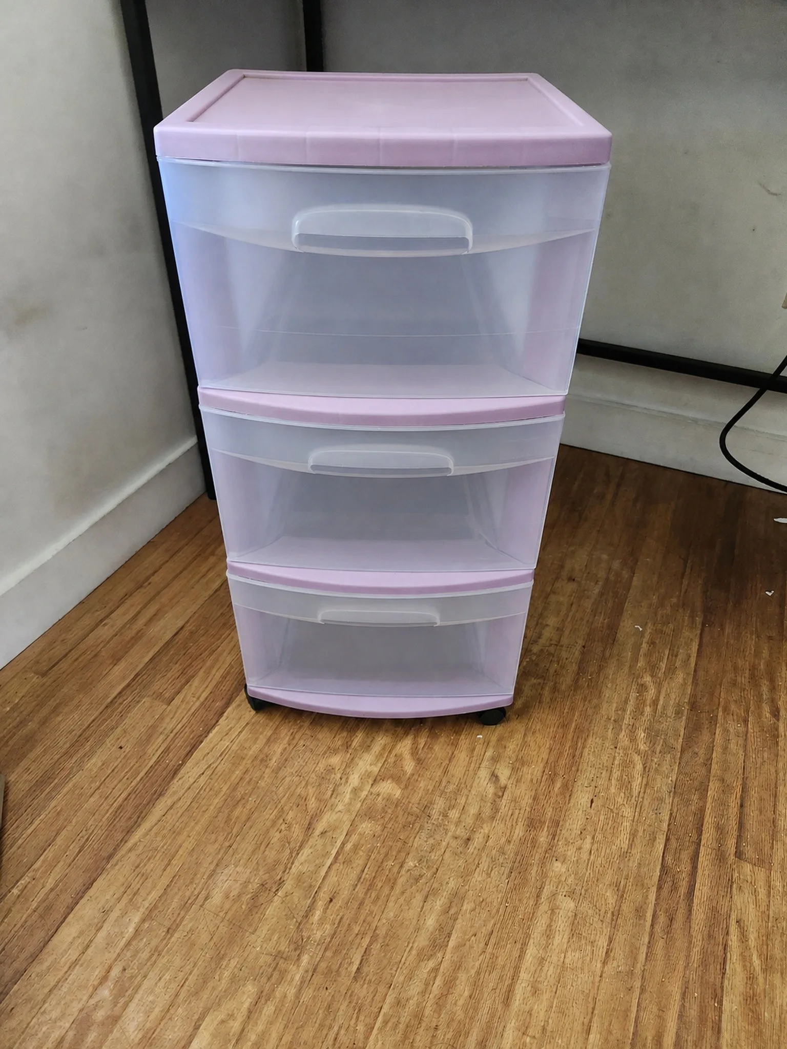 Pink 3-Drawer Storage Cart - Pickup by Jul 29