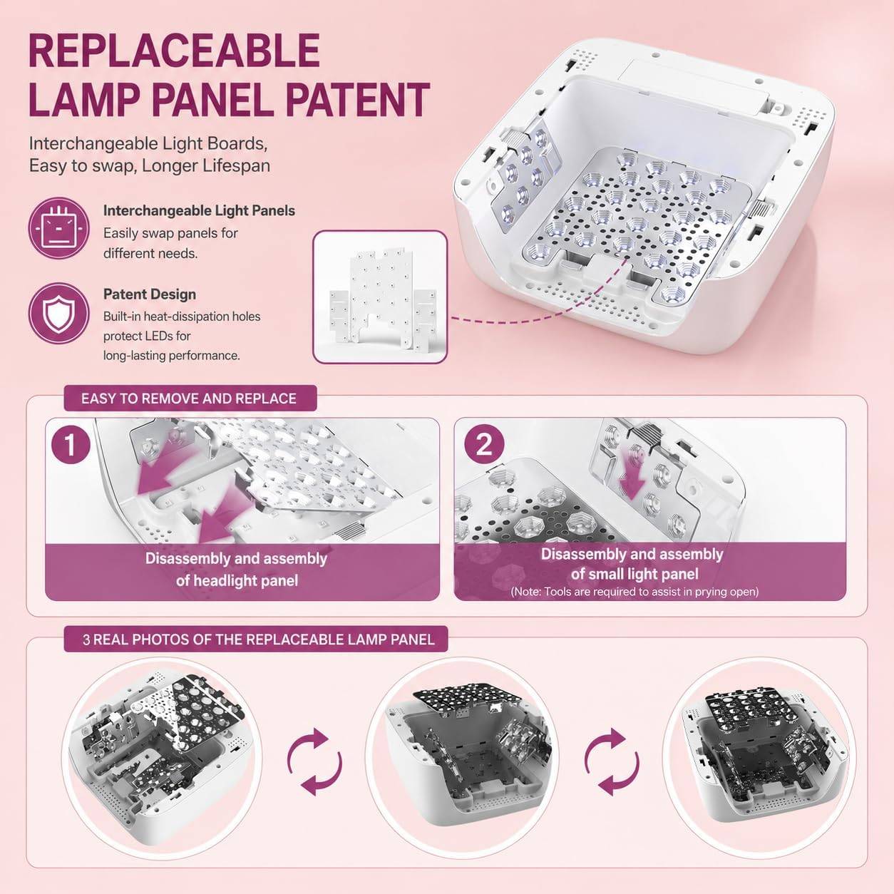 M&R 701pro Cordless UV LED Nail Lamp 72W - photo 5
