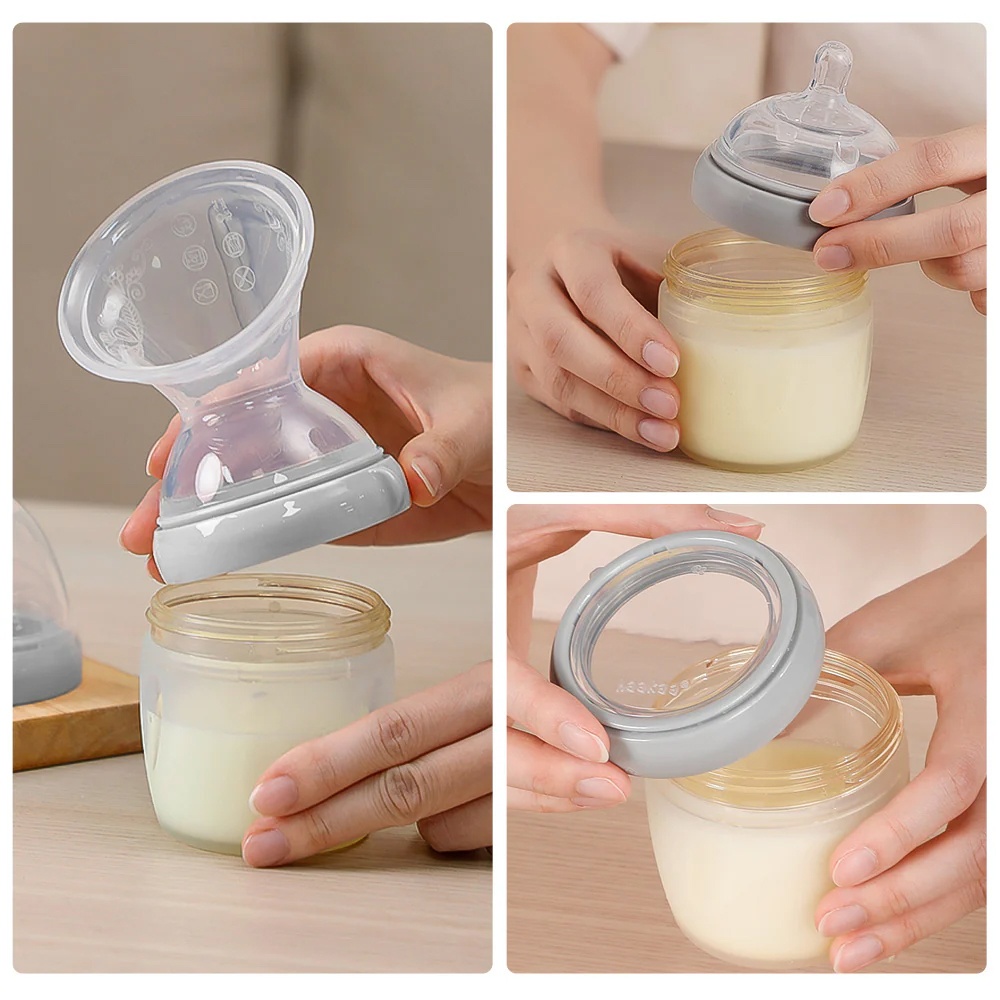 Haakaa Milk Collector Manual Pump with Lid - photo 3