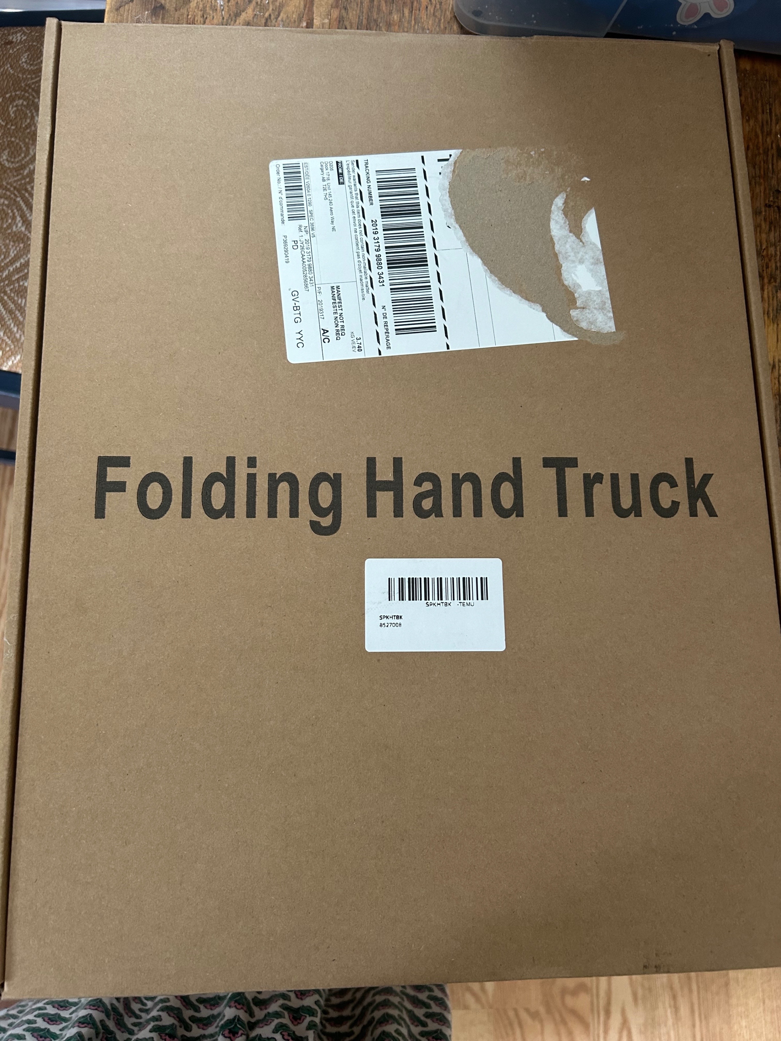 Folding Hand Truck, 6 Wheel, Extendable, Rated up to 500lbs - photo 3