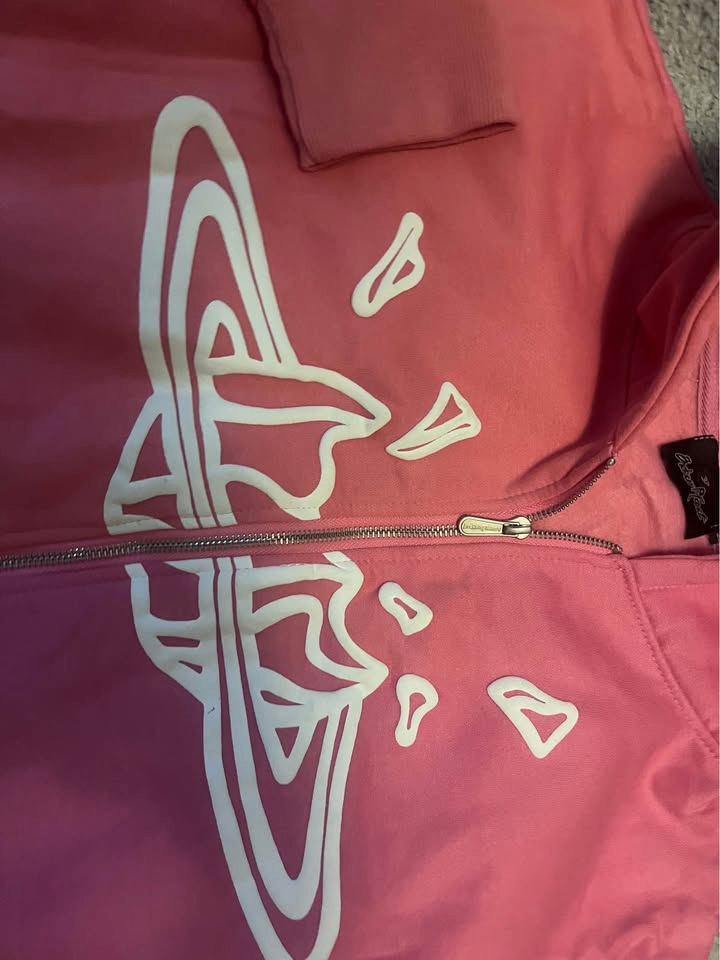 Broken Planet Zip Up - Size Medium and Pink - photo 2