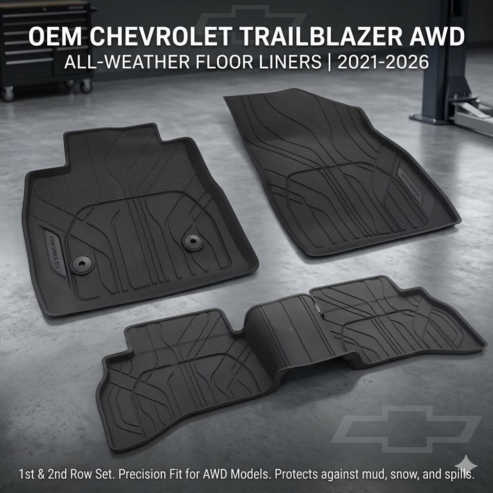 OEM CHEVROLET TRAILBLAZER AWD 2021-2026 1ST2ND ROW FLOOR LINERS