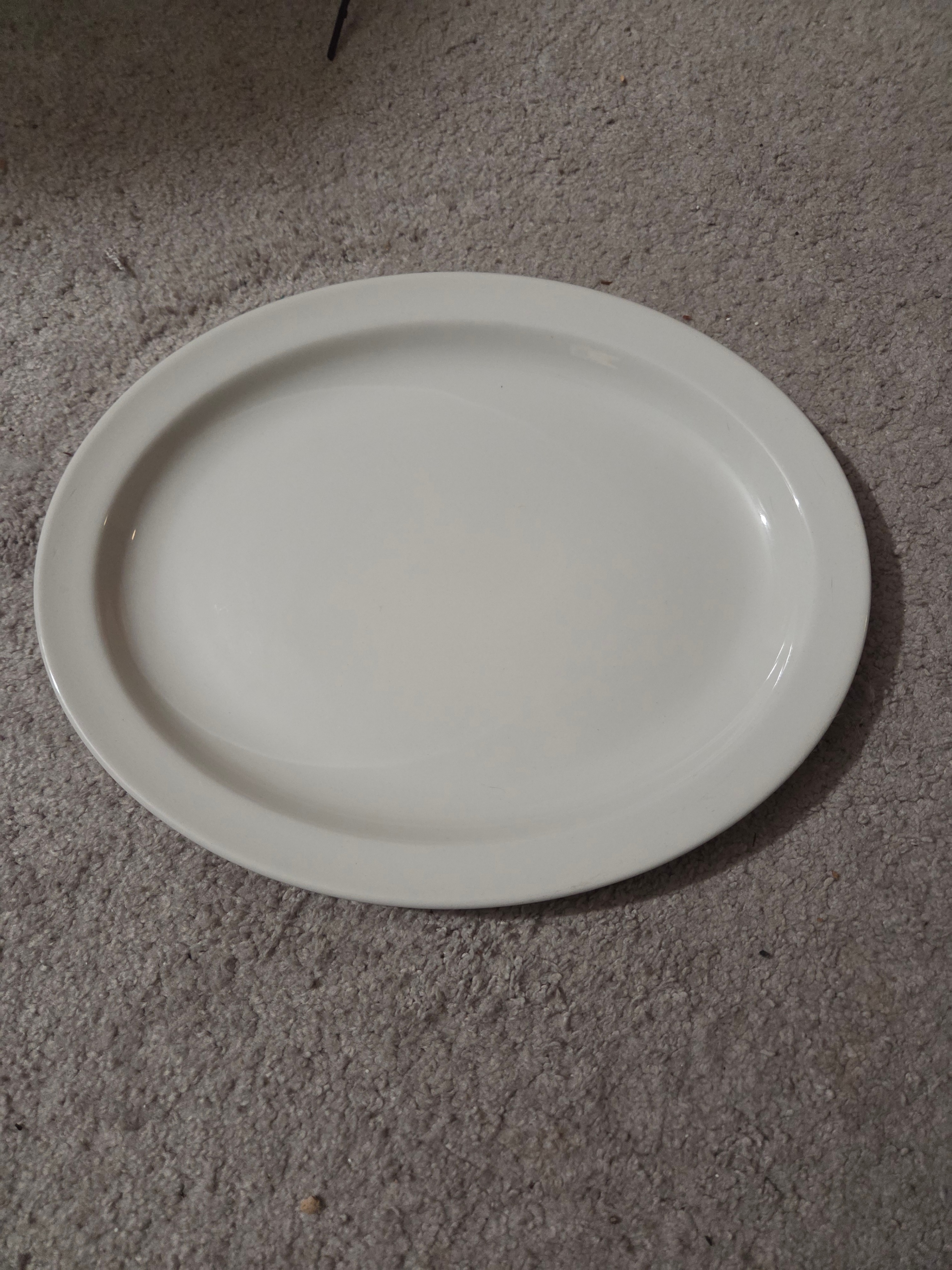 Midwinter Stonehenge White 12" Serving Platter, M.I. England MCM