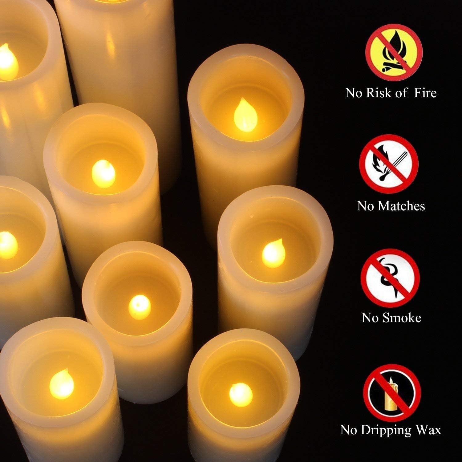 Flameless Battery Operated Candles 9 Pack - photo 4