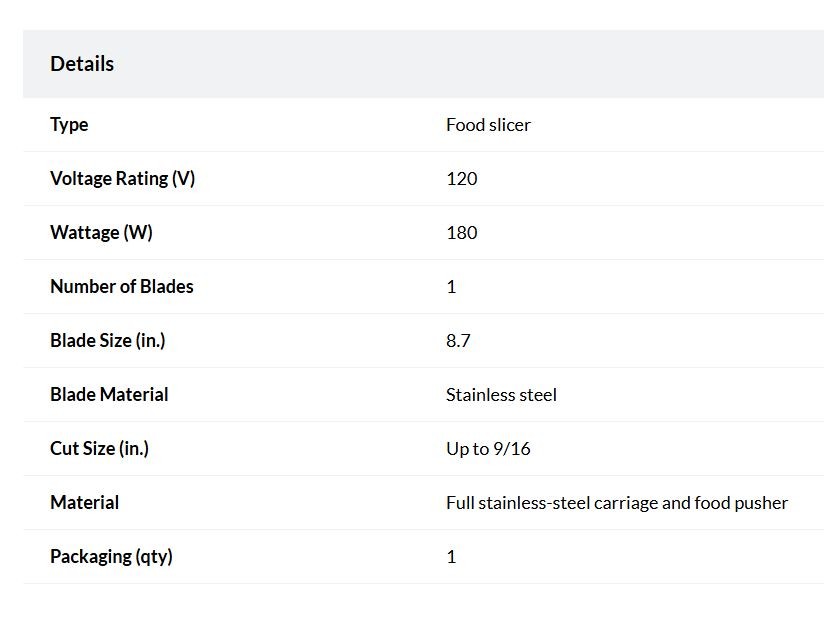 8-3/4 in. Stainless-Steel Food Slicer - photo 2