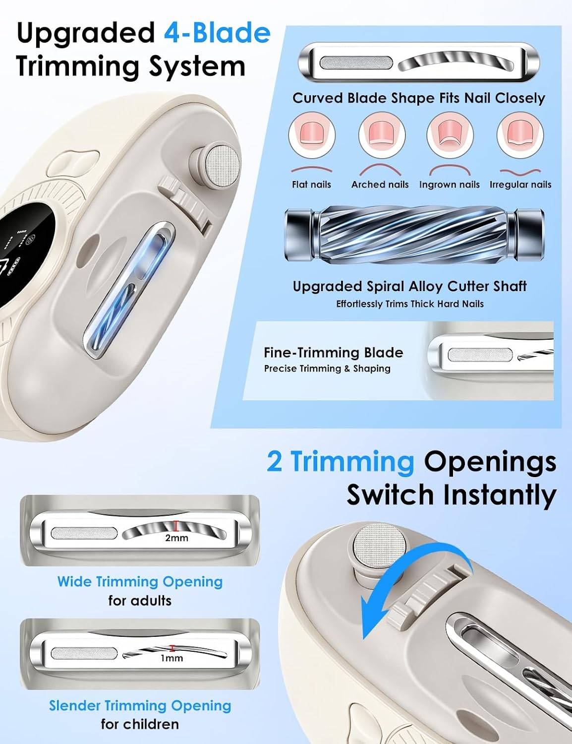Electric Nail Clipper 3 in 1 - photo 3