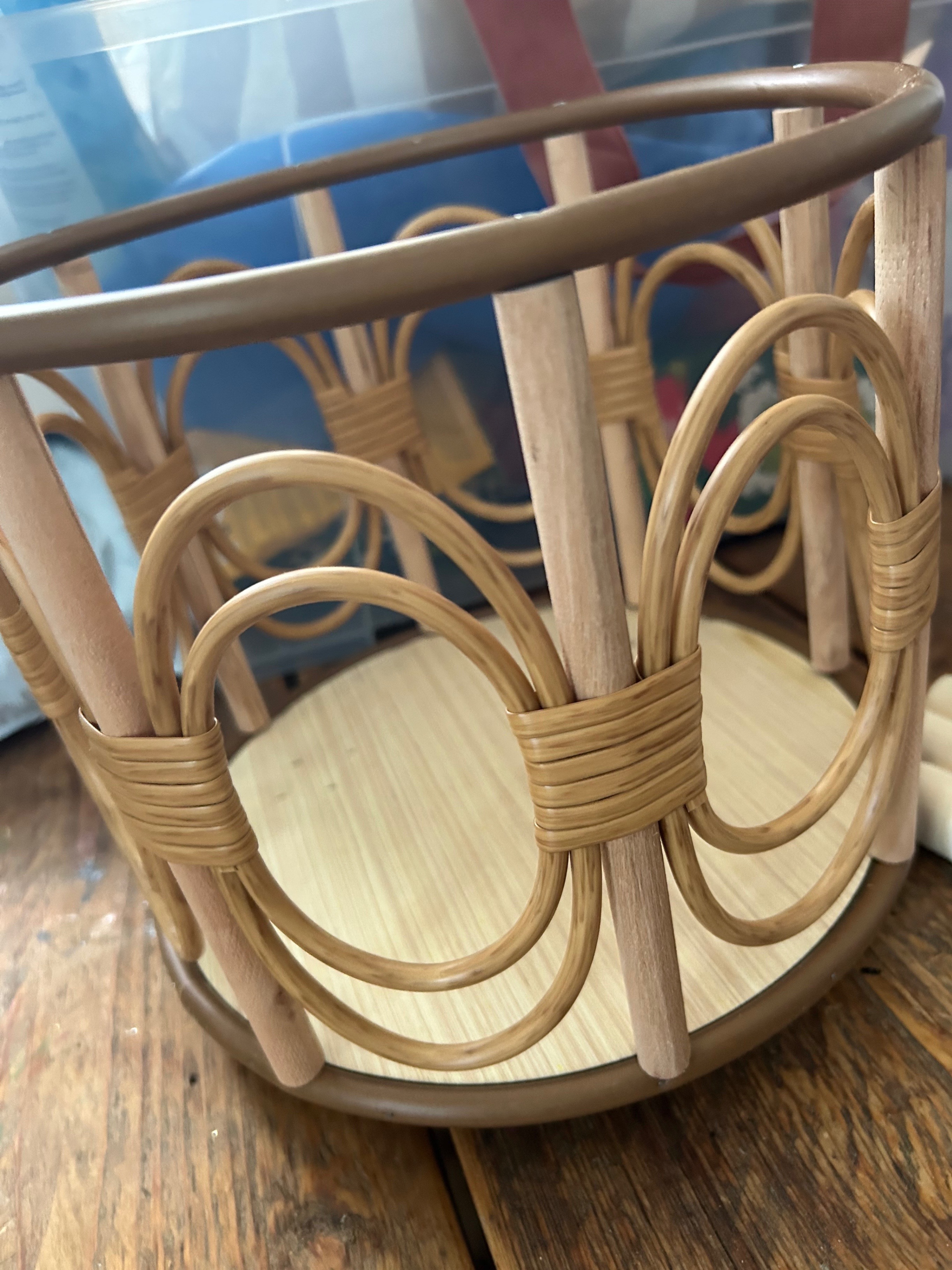 Bamboo Plant Pot Holder or Storage Basket - photo 3