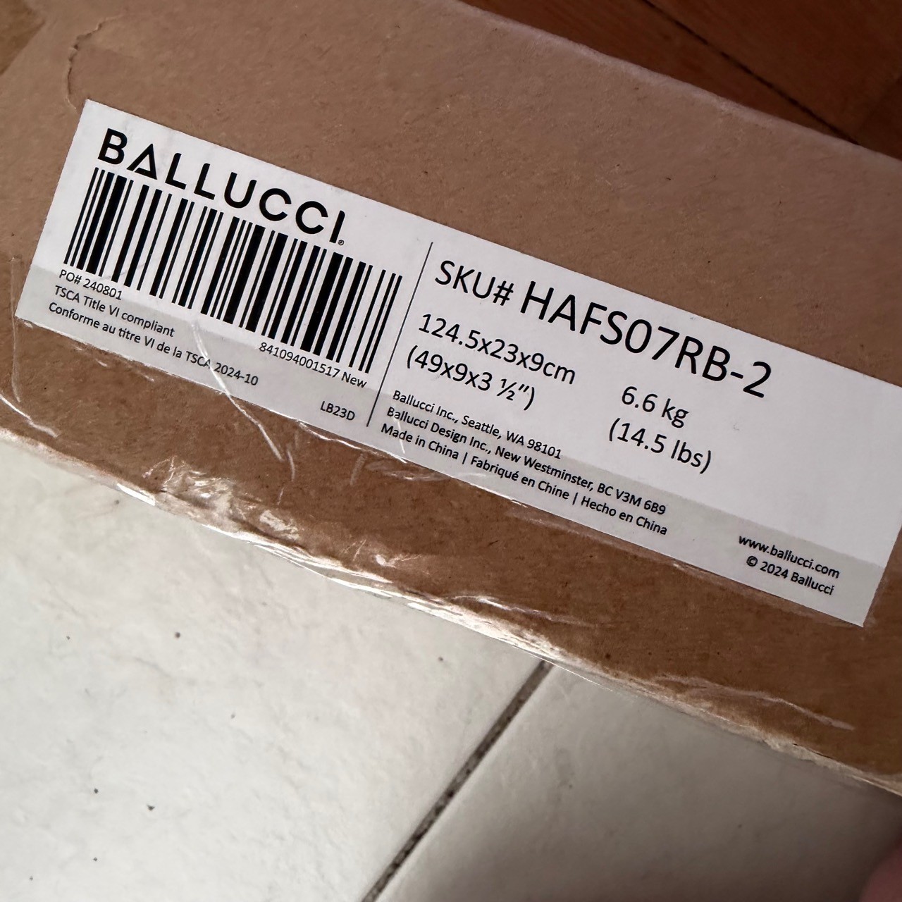 Ballucci Floating Wall Shelves Set - New Sealed