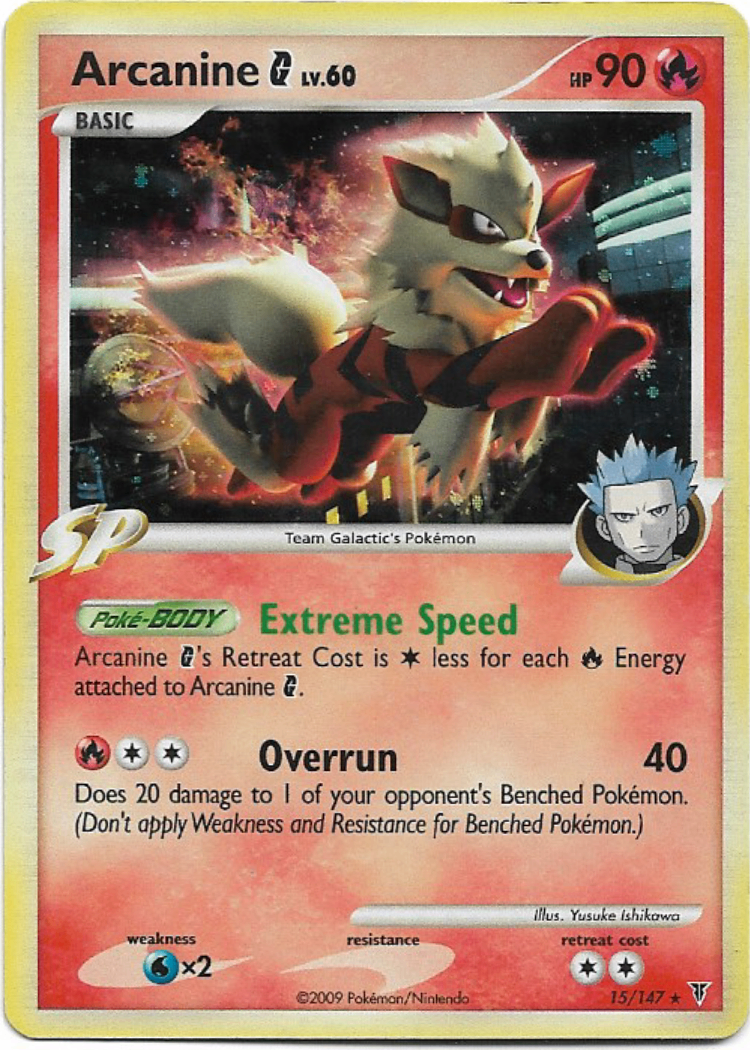 Pokemon Arcanine G Lv.60 15/147 Supreme Victors Cosmos Holo LP