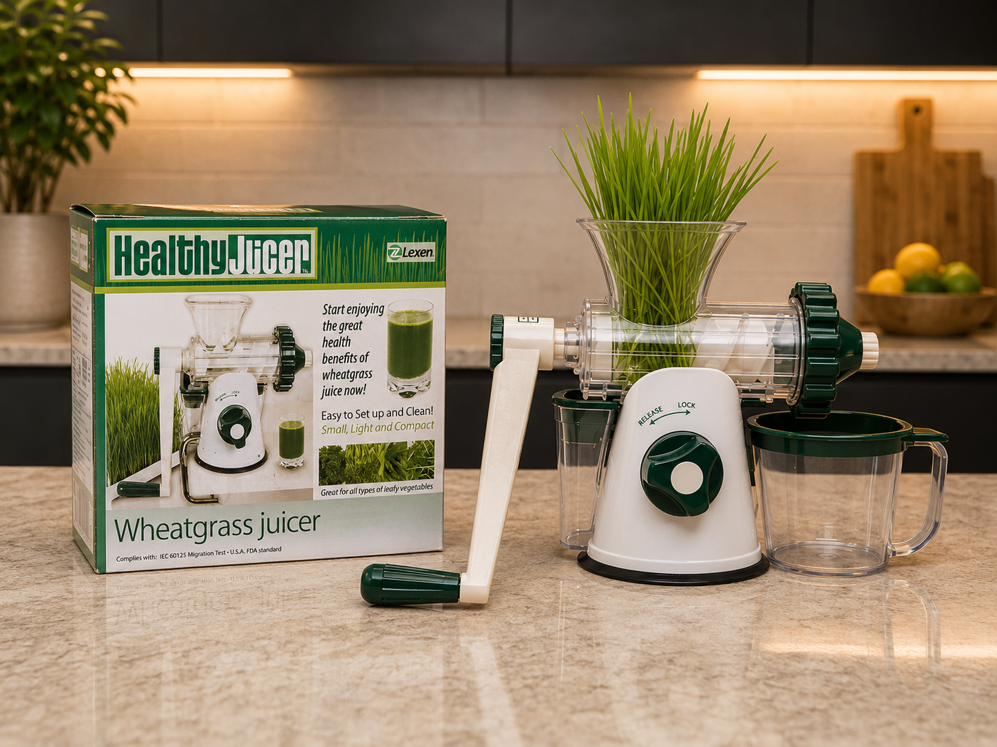 Healthy Juicer - Wheatgrass & Leafy Green Manual Juicer