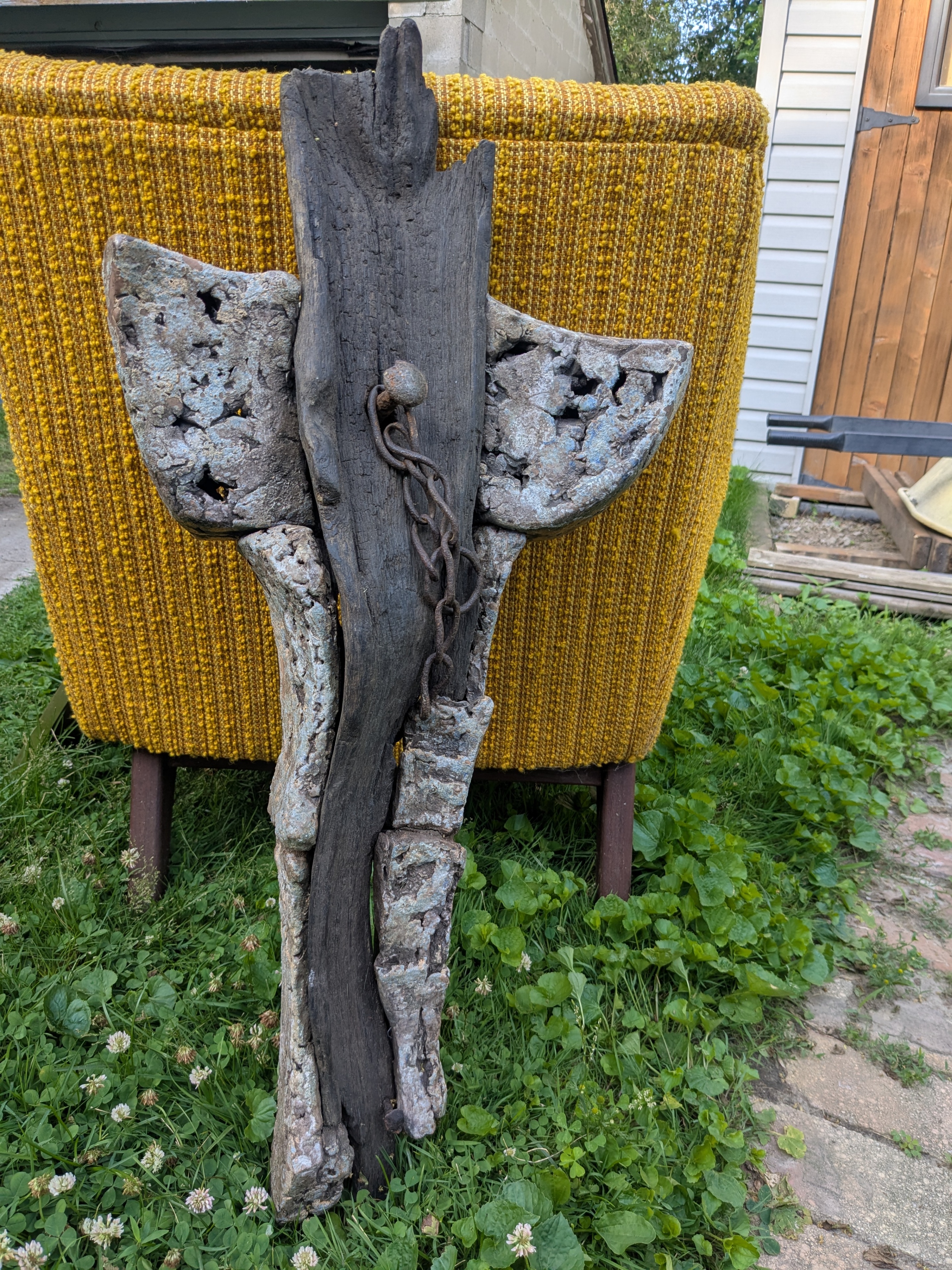 Vintage Abstract/Cross Sculpture from Germany