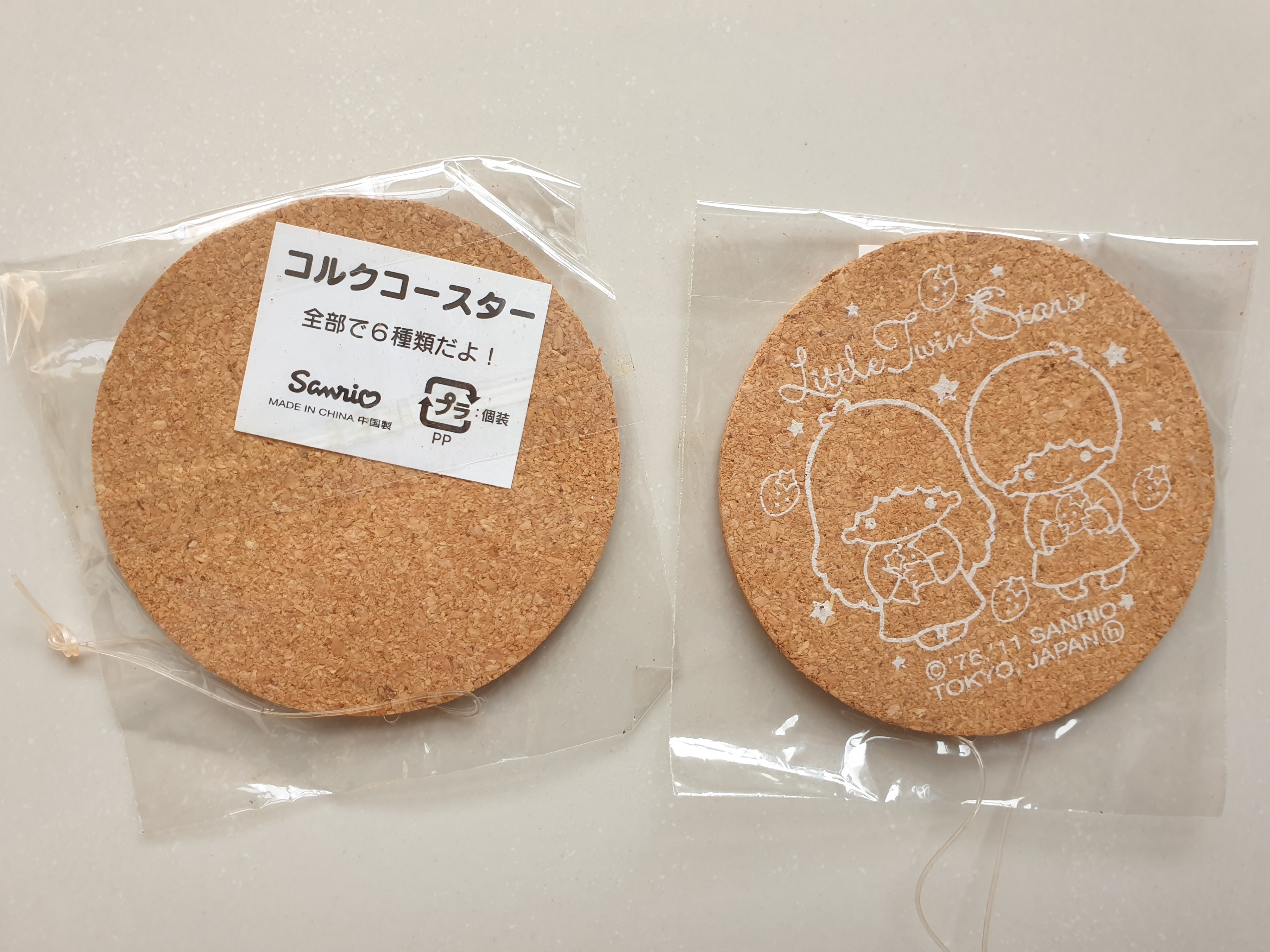 Sanrio Little Twin Stars Cork Coasters (Set of 2) - photo 2