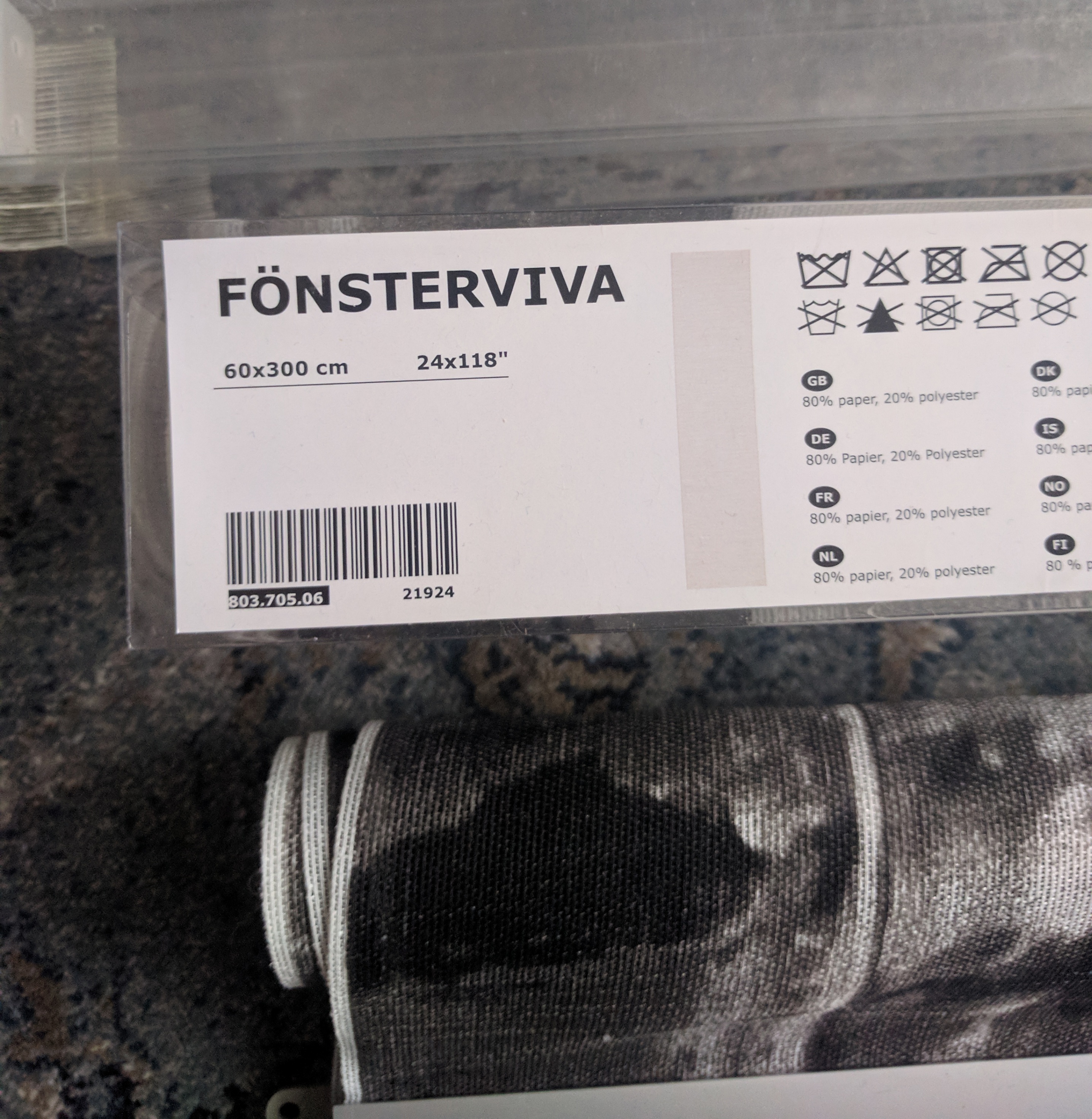 Ikea FONSTERVIVA curtain panels with KVARTAL track system - photo 4