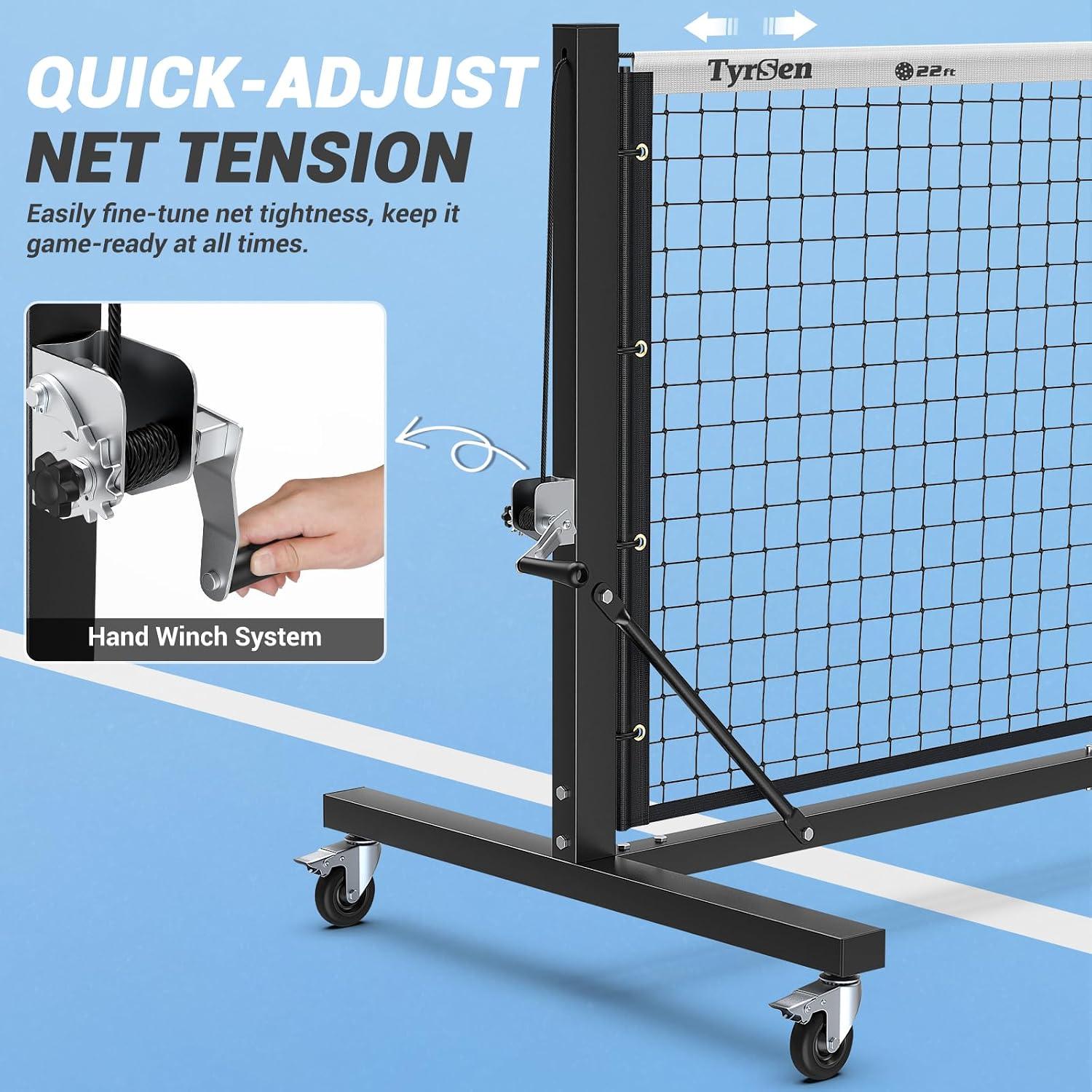 Pro Pickleball Net Set with Carbon Fiber Paddles & 22ft Net - photo 4