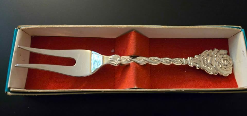 Vintage Silver Plated Butchart Gardens Pickle Fork