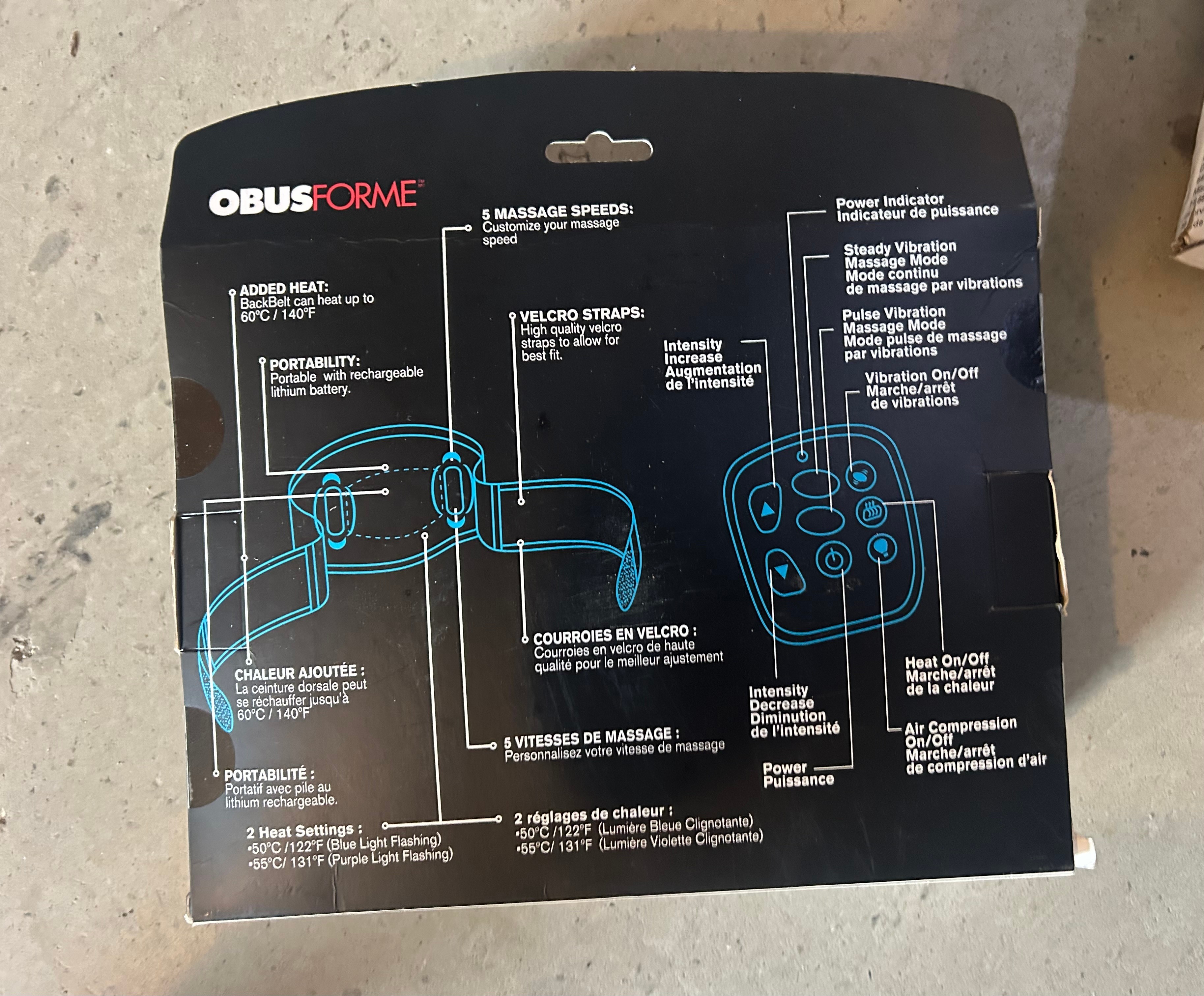 Obusform Back Massager with Heat - photo 3