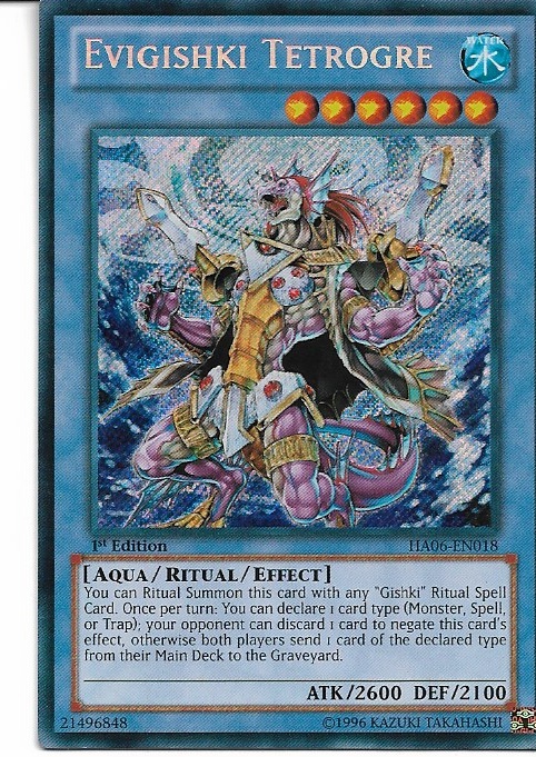 Yu-Gi-Oh Evigishki Tetrogre HA06-EN018 Holo LP