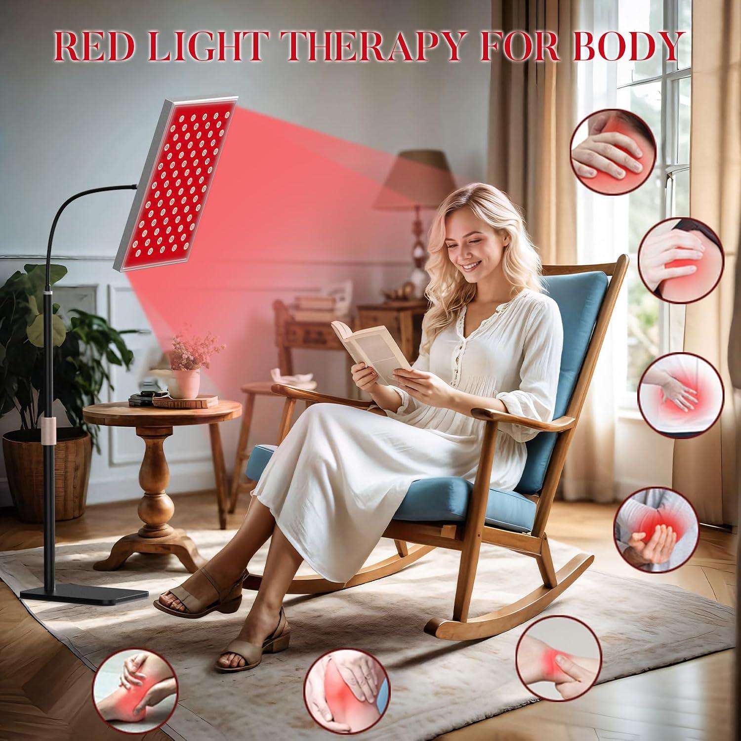 Infrared Light Therapy Panel Lamp with Stand - photo 2