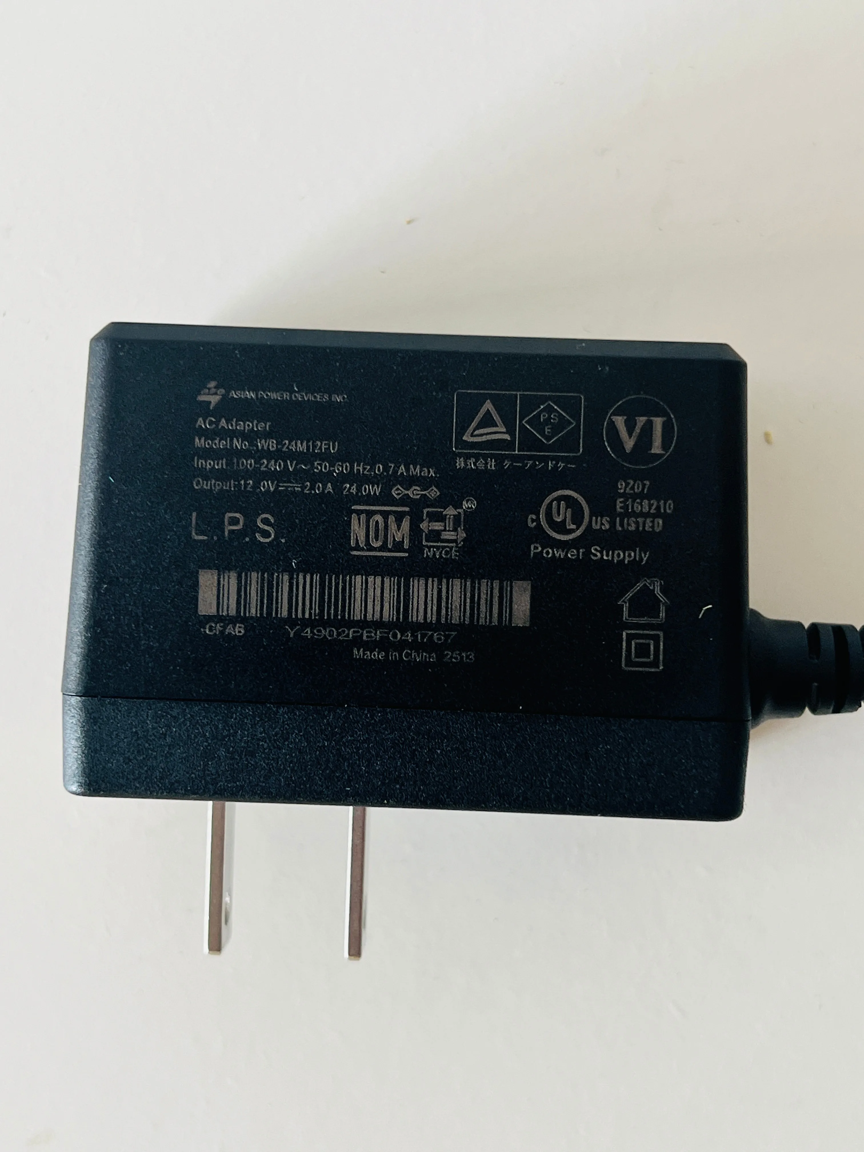 Power Adapter WB-24M12FU / Adaptateur secteur - photo 2