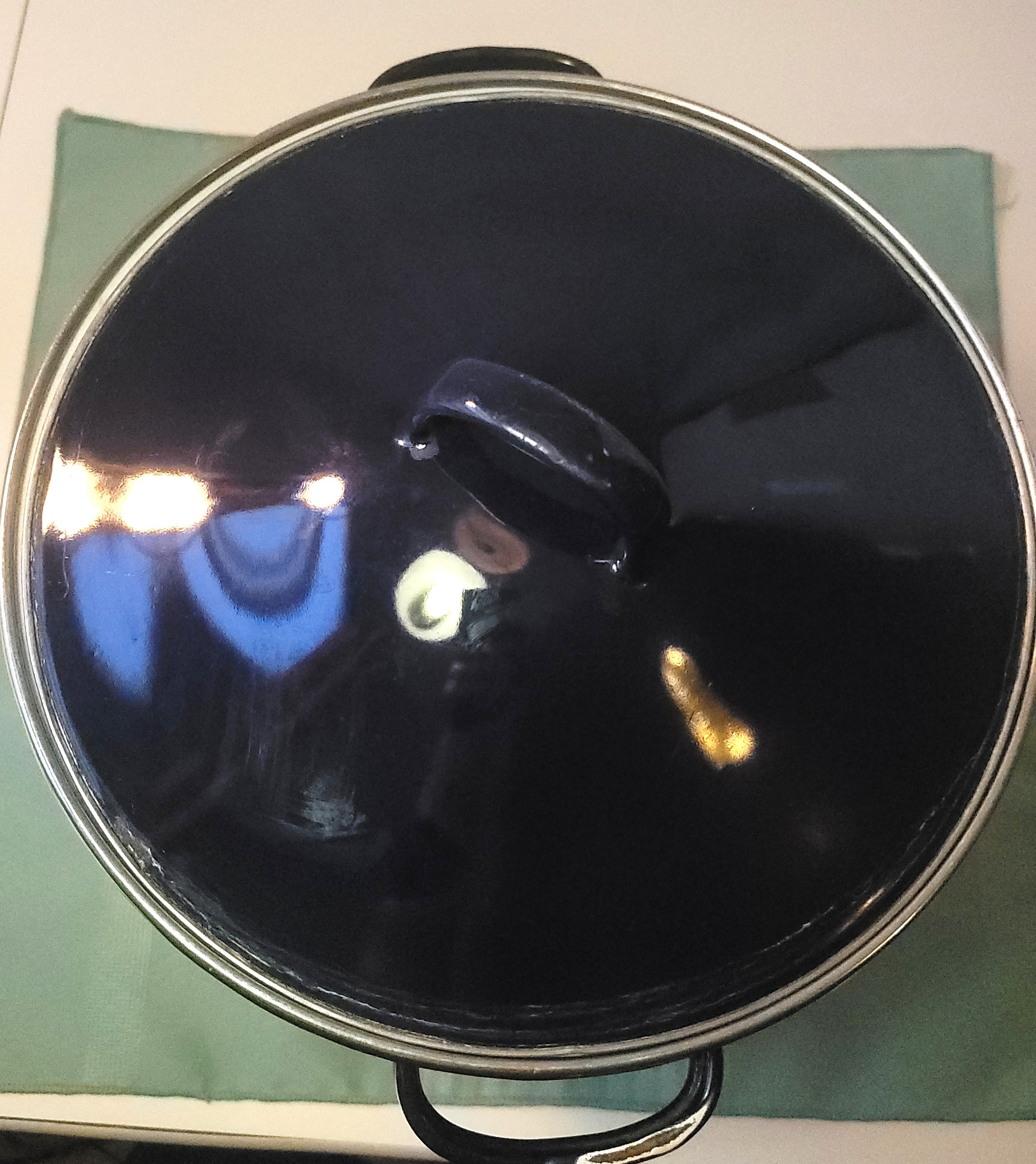 Vintage 4-Piece Cobalt Blue Enamel Multi-Cooker and Steamer Pot - photo 2