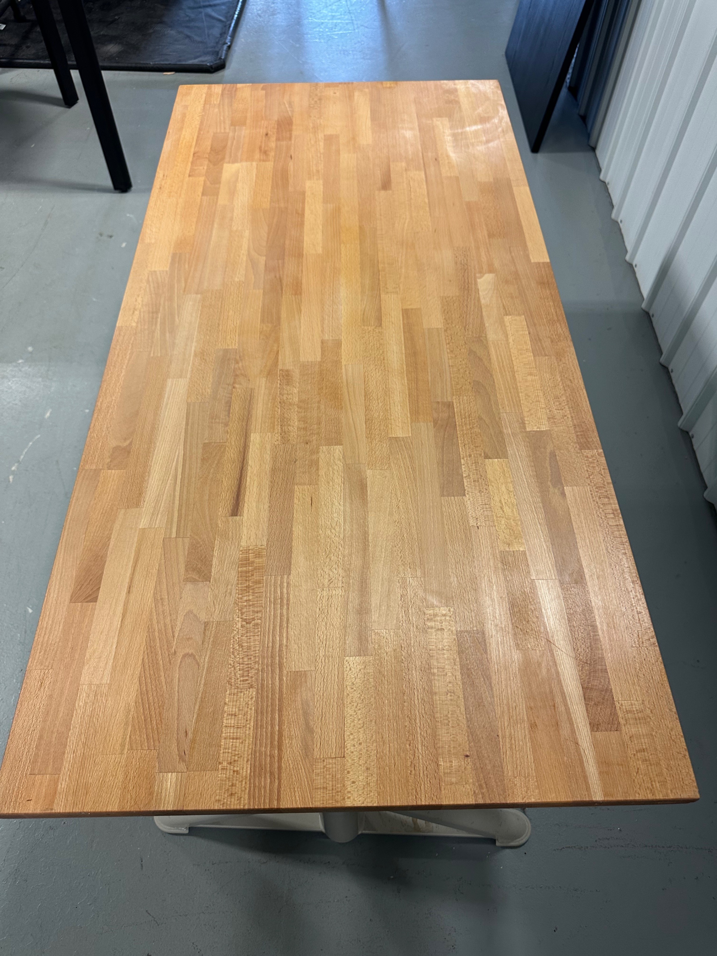 IKEA IDÅSEN Standing Desk, Rare Solid Wood Top, Motorized - photo 2