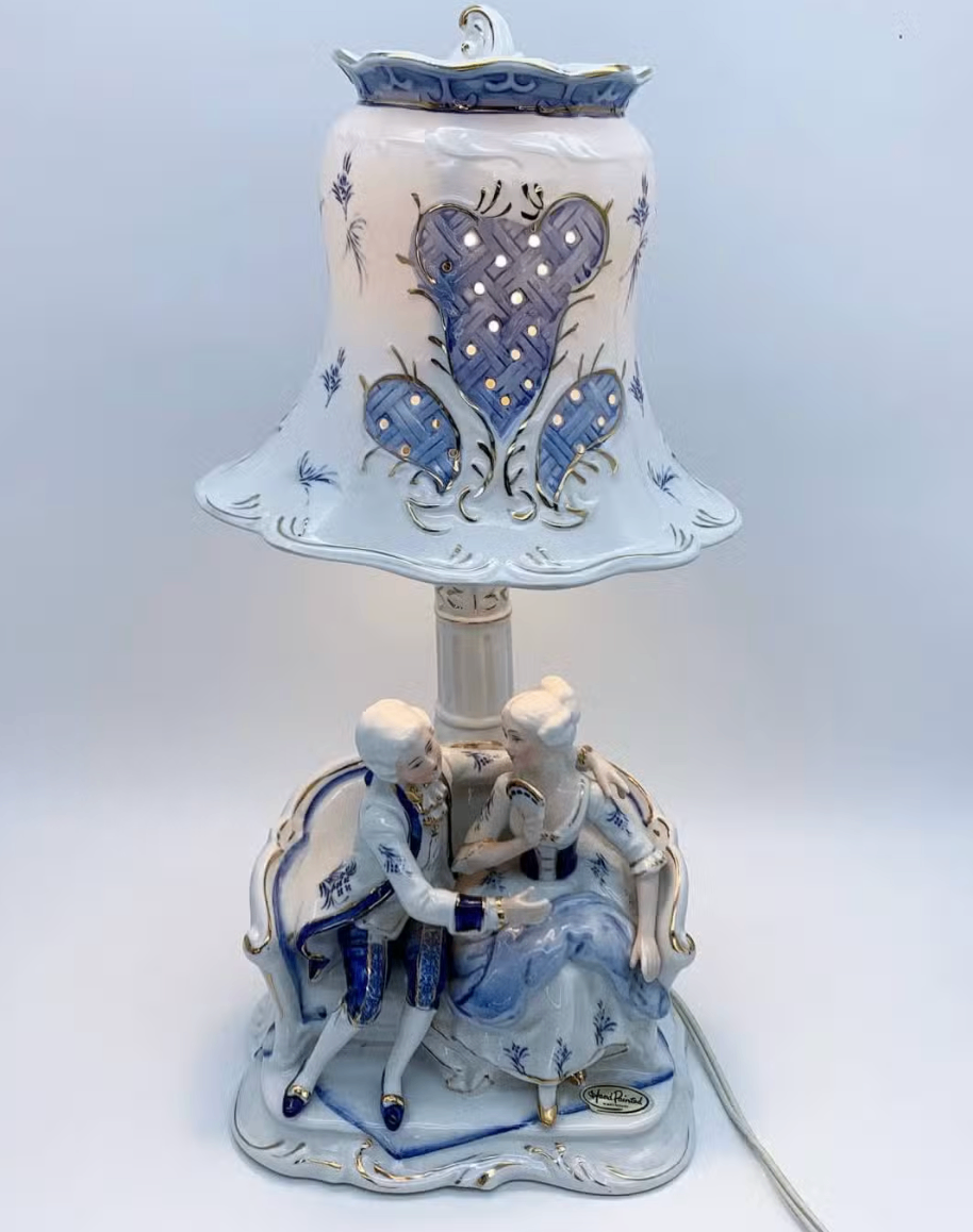 Victorian-Style Porcelain Table Lamps - photo 2