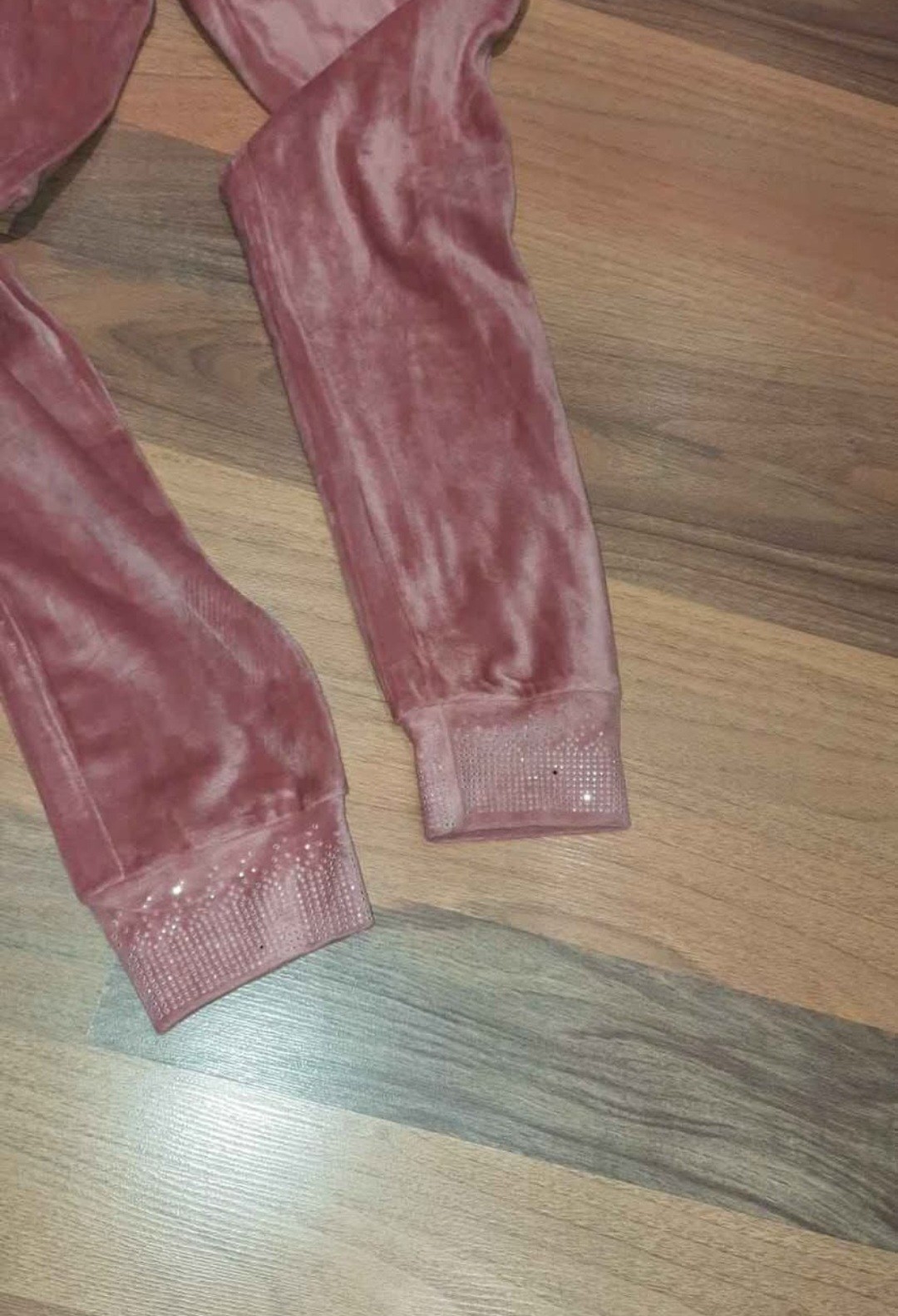 SGNT Pink Velvet Tracksuit Hoodie & Sweatpants Set - photo 3