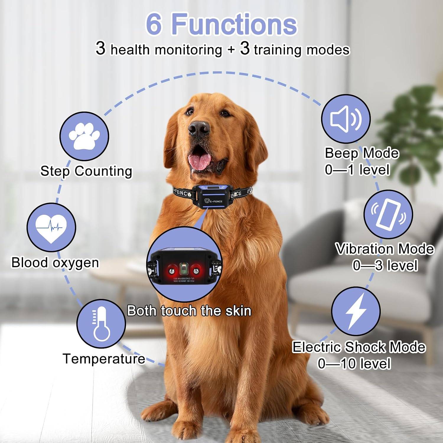 E-FENCE Wireless GPS Dog Collar, Electric Containment System - photo 5