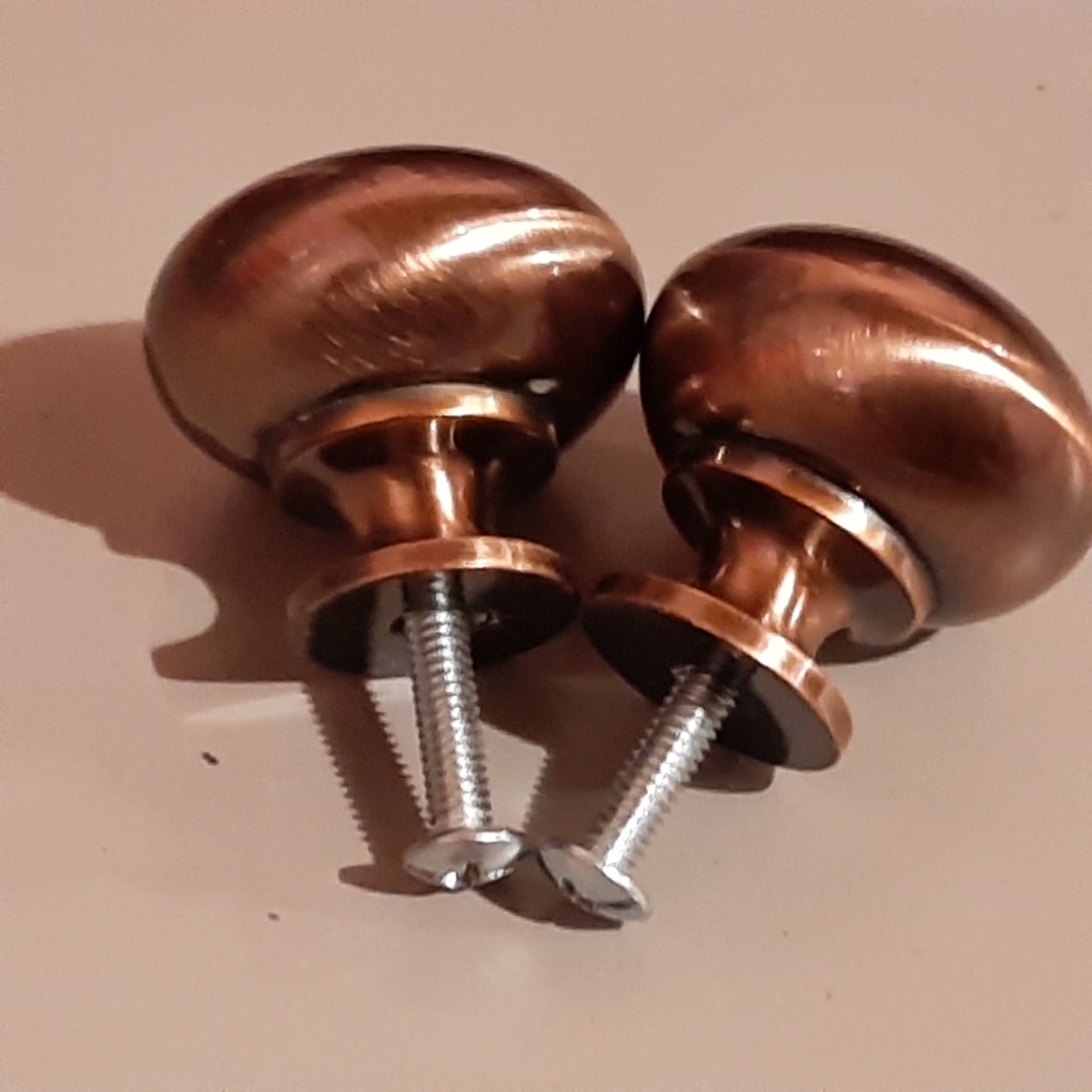 Copper Finish Drawer Knobs (2-Pack)