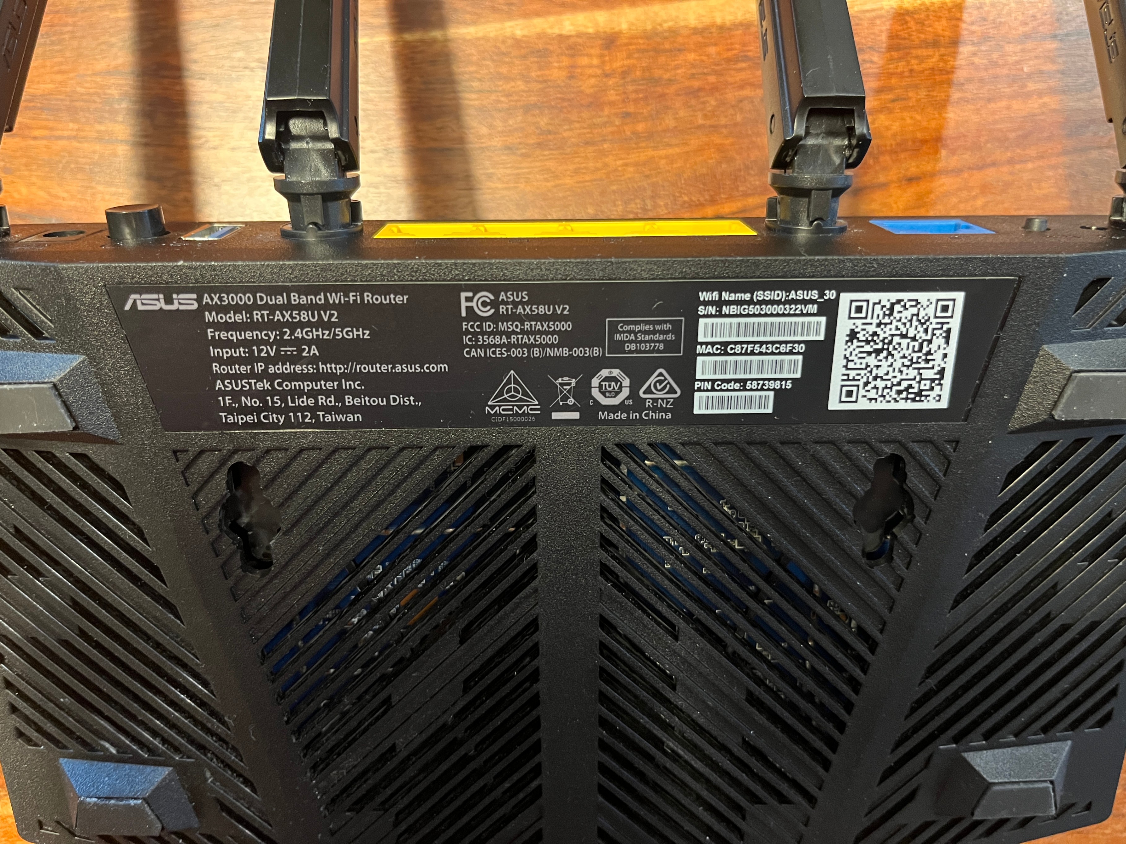 ASUS RT-AX58U AX3000 Dual-Band WiFi 6 Router - photo 2