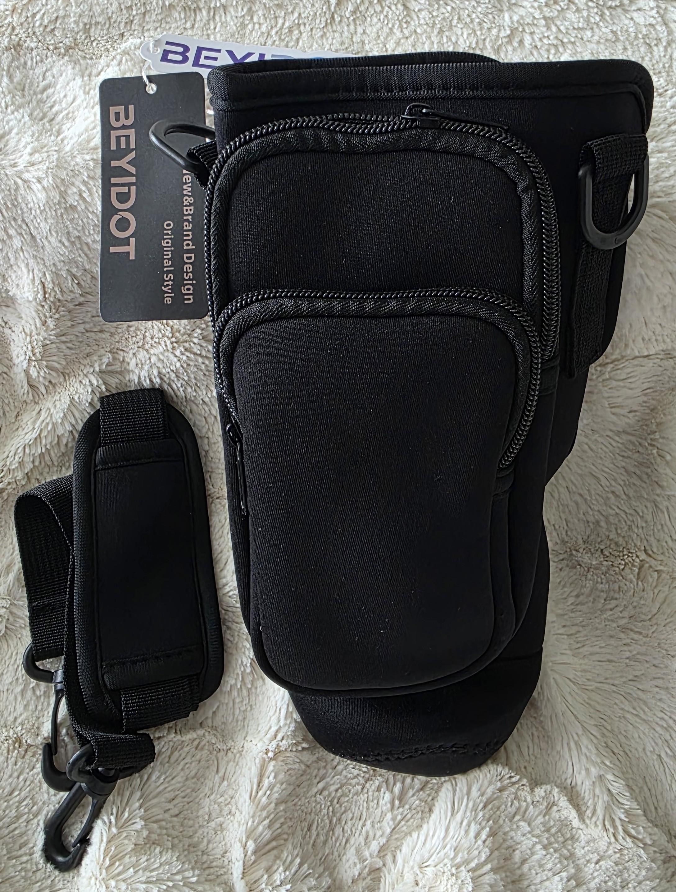 Water Bottle Carrier/Phone Pocket/Tumbler-Neoprene-BRAND NEW