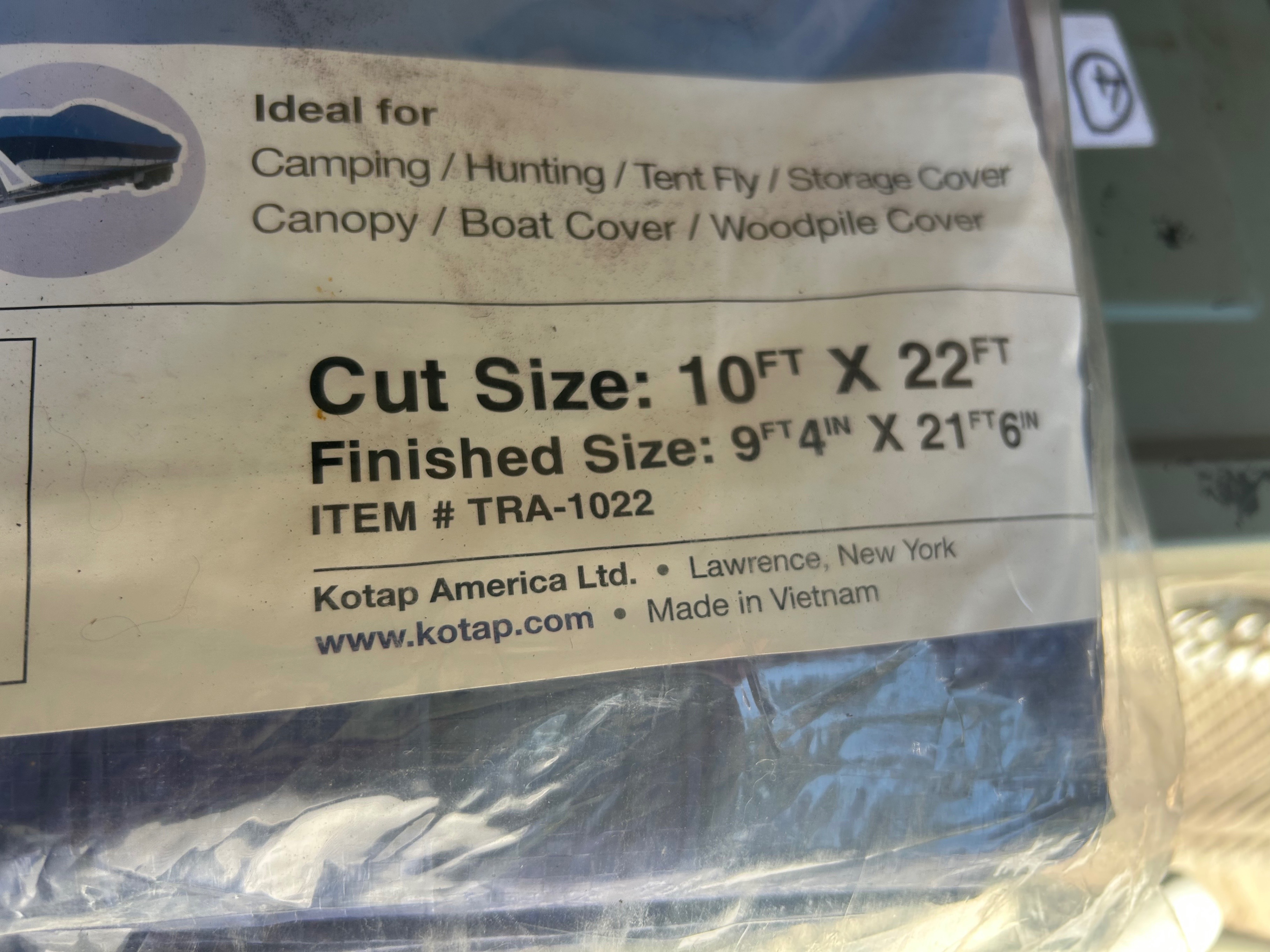 Blue Tarp - 10ft x 22ft - photo 2