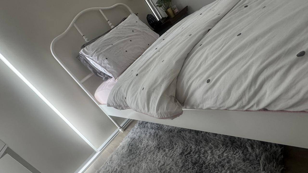Twin Bed frame with mattress - photo 2