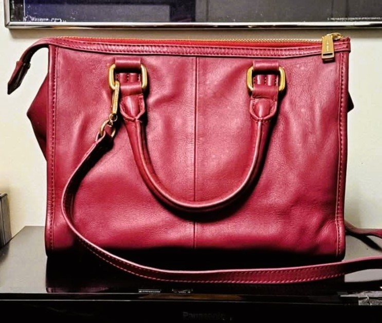 Cole Haan Smooth Genuine Leather Designer Luxury Satchel Handbag - photo 4