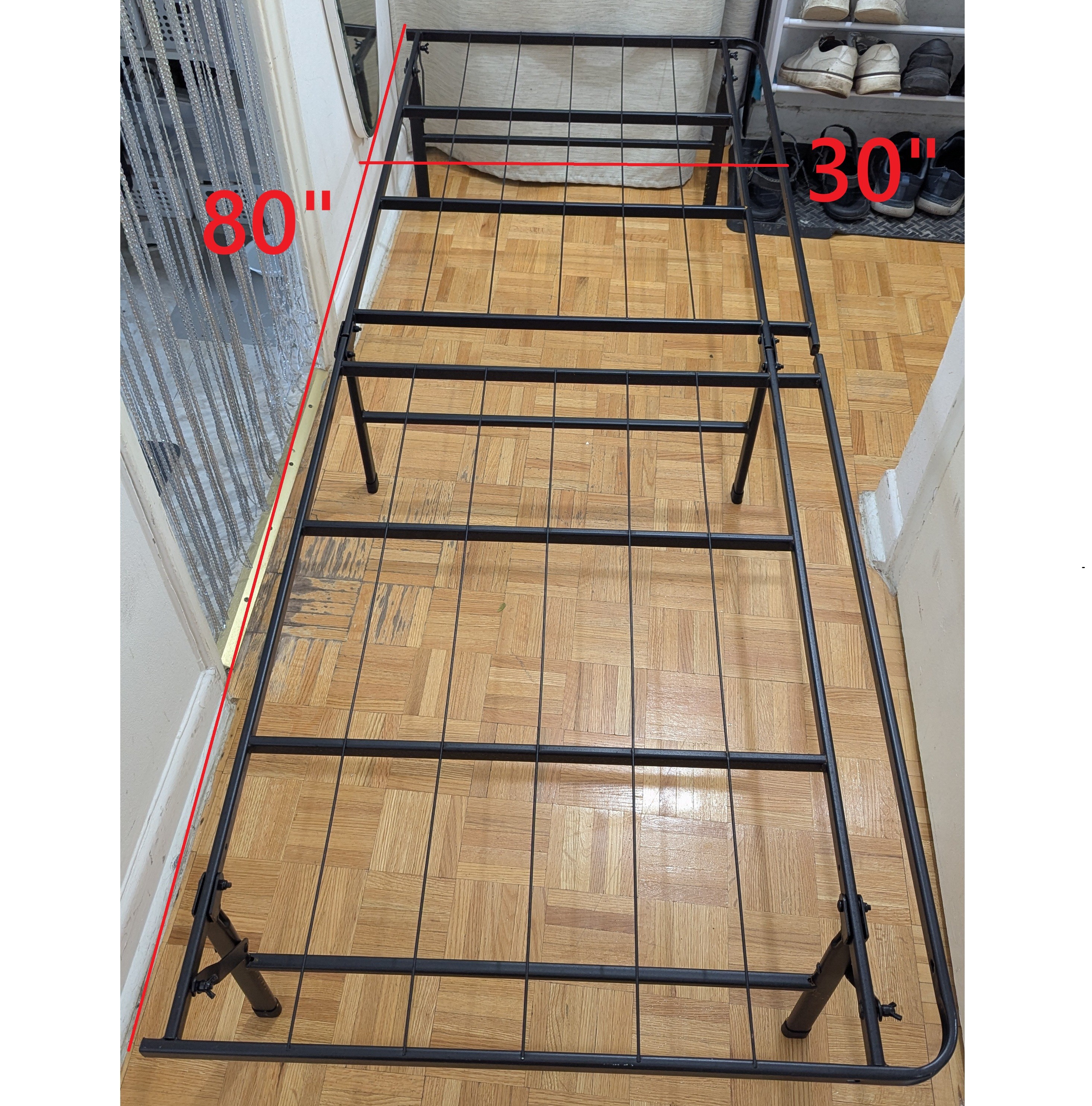 Size Narrow Twin 80x30 Folding Metal Platform Bed Mattress Frame