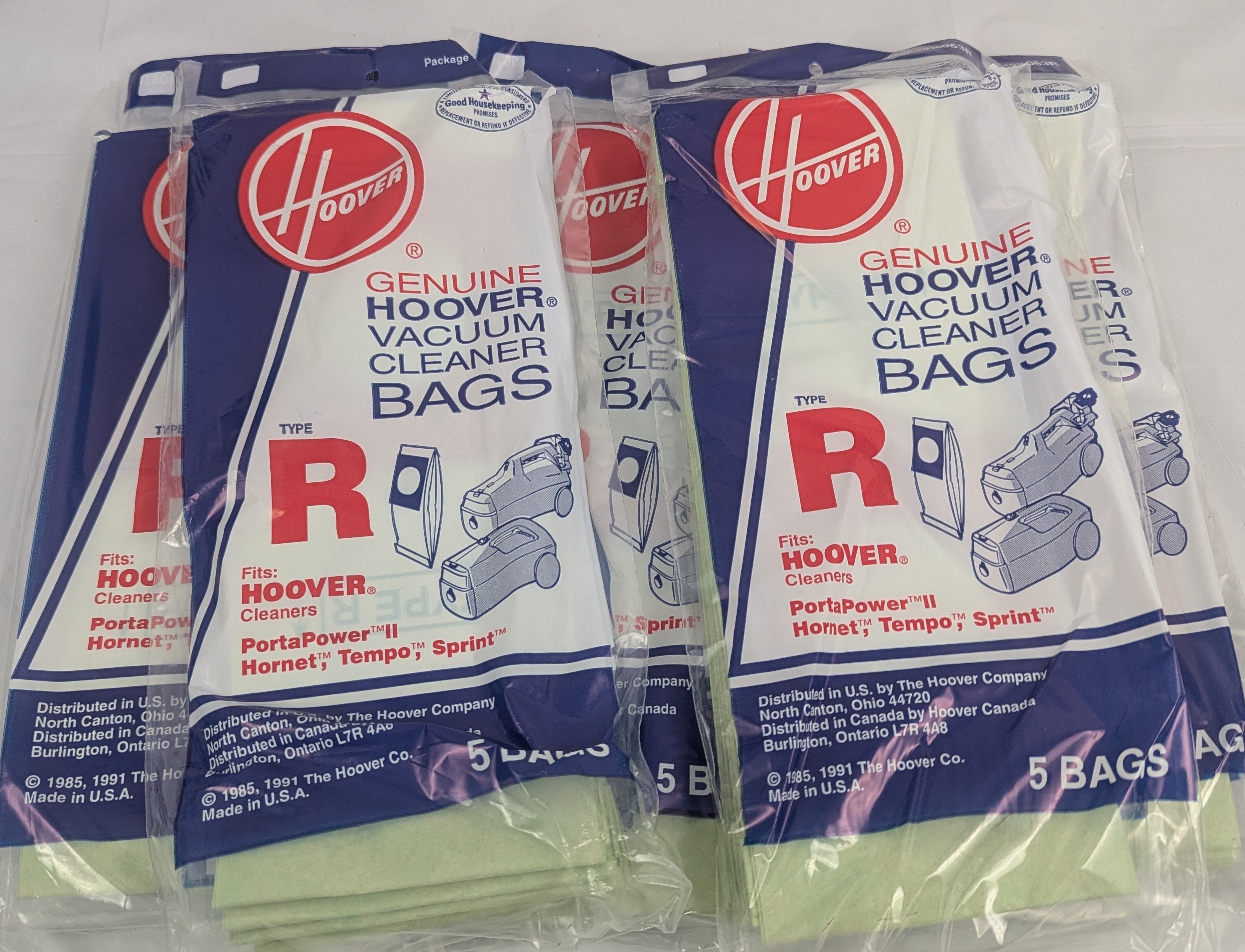 Vacuum Bags Hoover Type R GENUINE ~ Pack of 5 bags ~ PortaPower